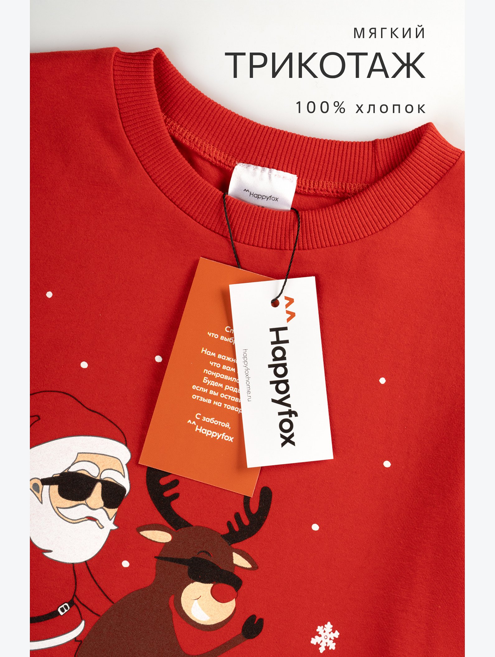 Детская новогодняя пижама Happyfox