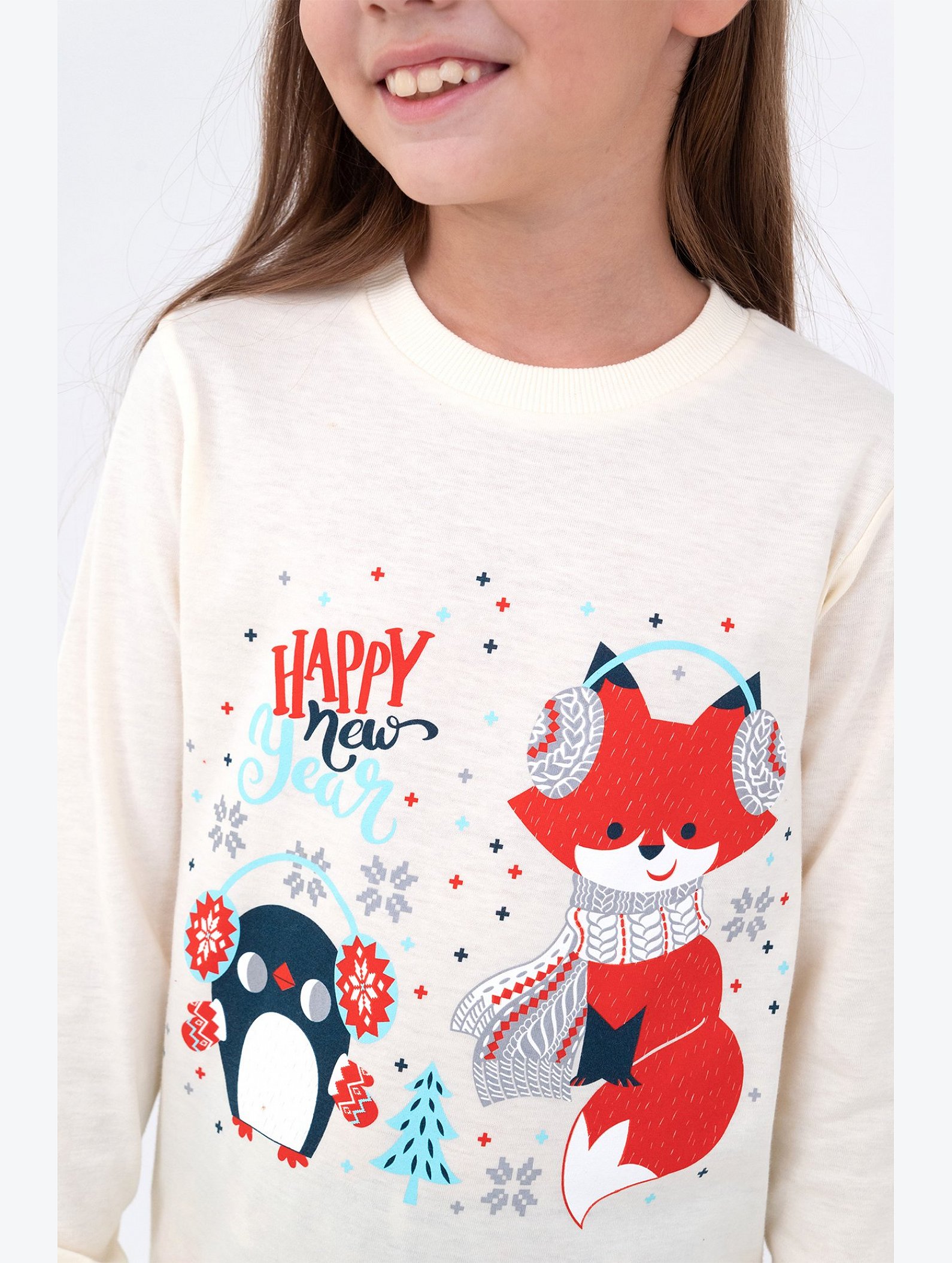 Детская новогодняя пижама Happyfox