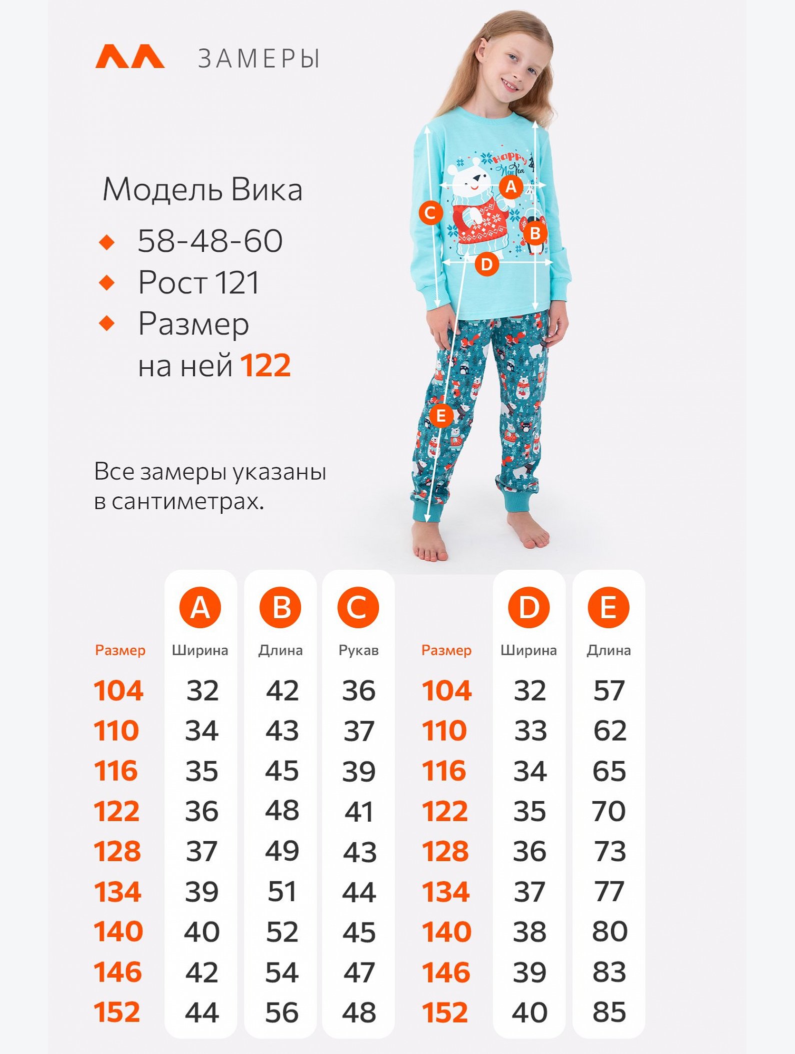 Детская новогодняя пижама Happyfox