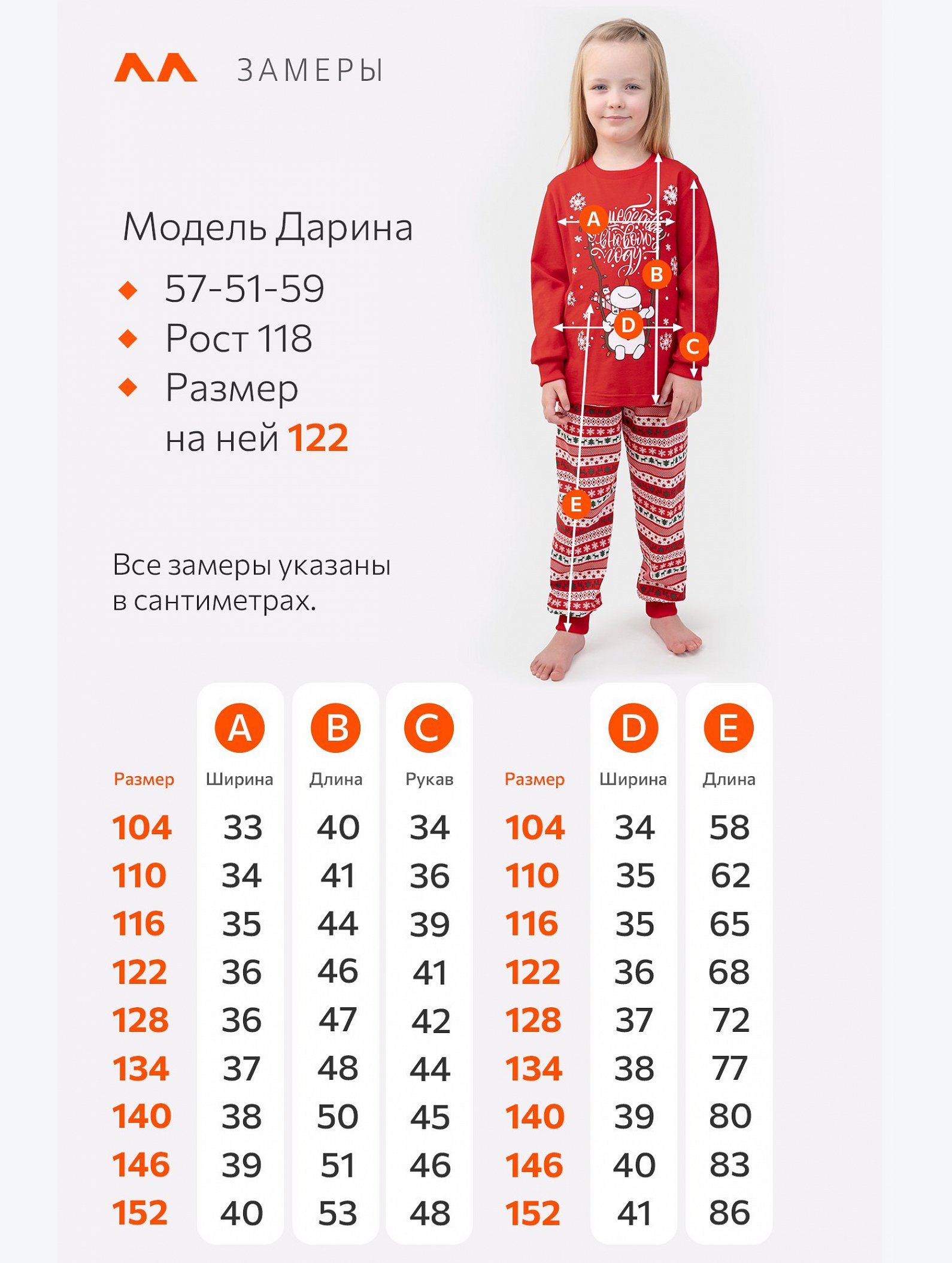 Детская новогодняя пижама Happyfox