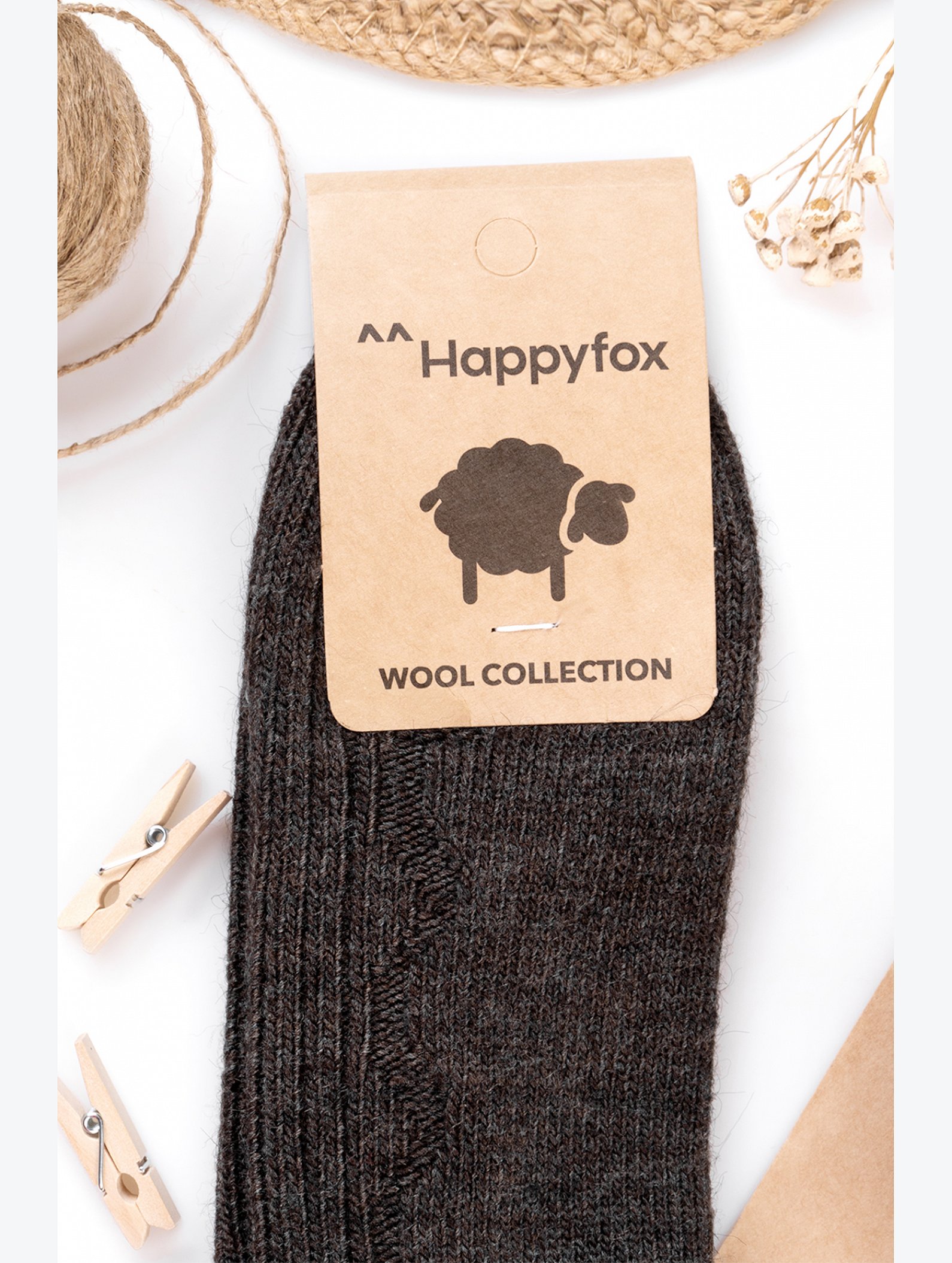 Мужские шерстяные носки Happyfox