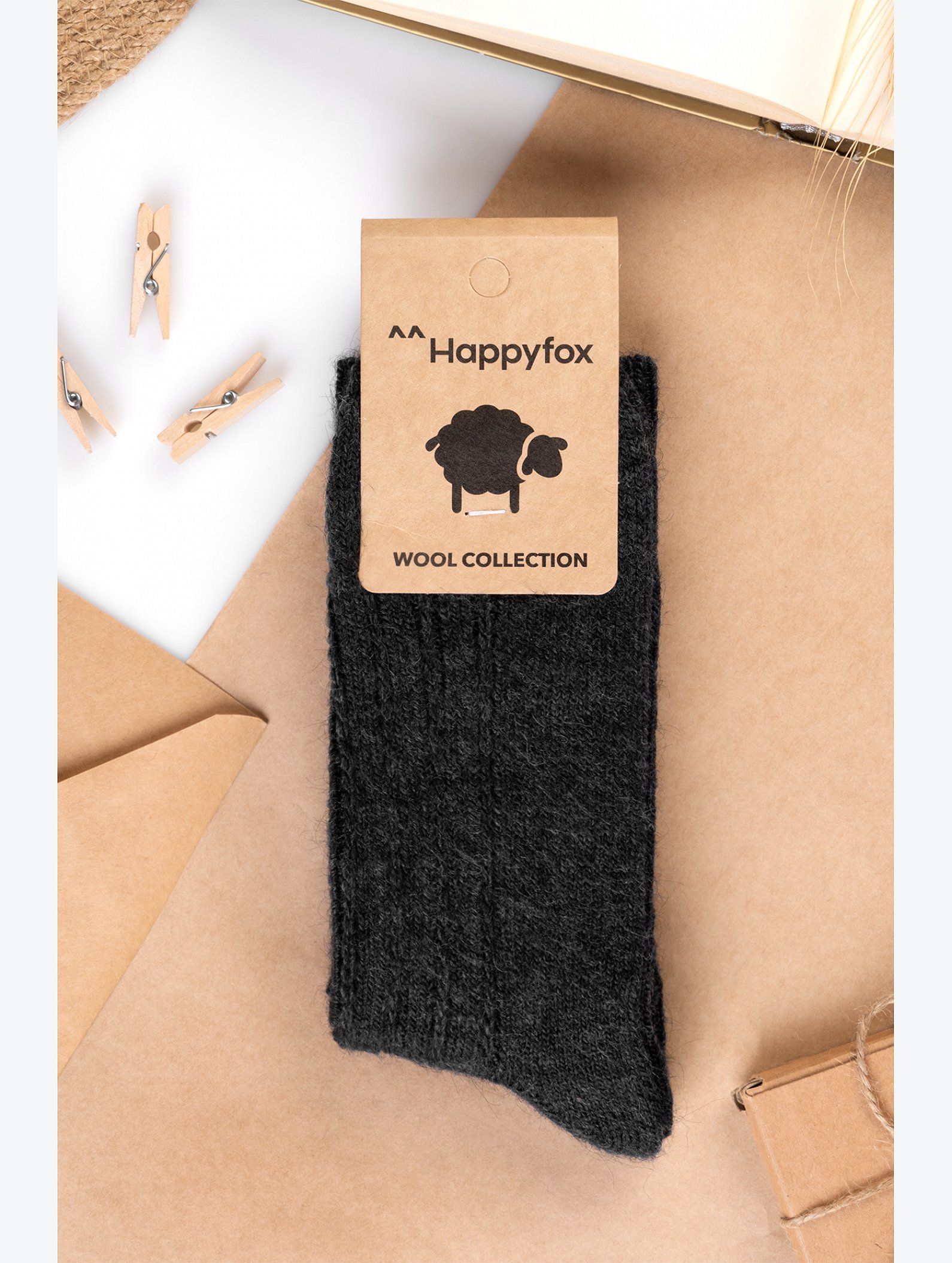 Мужские шерстяные носки Happyfox
