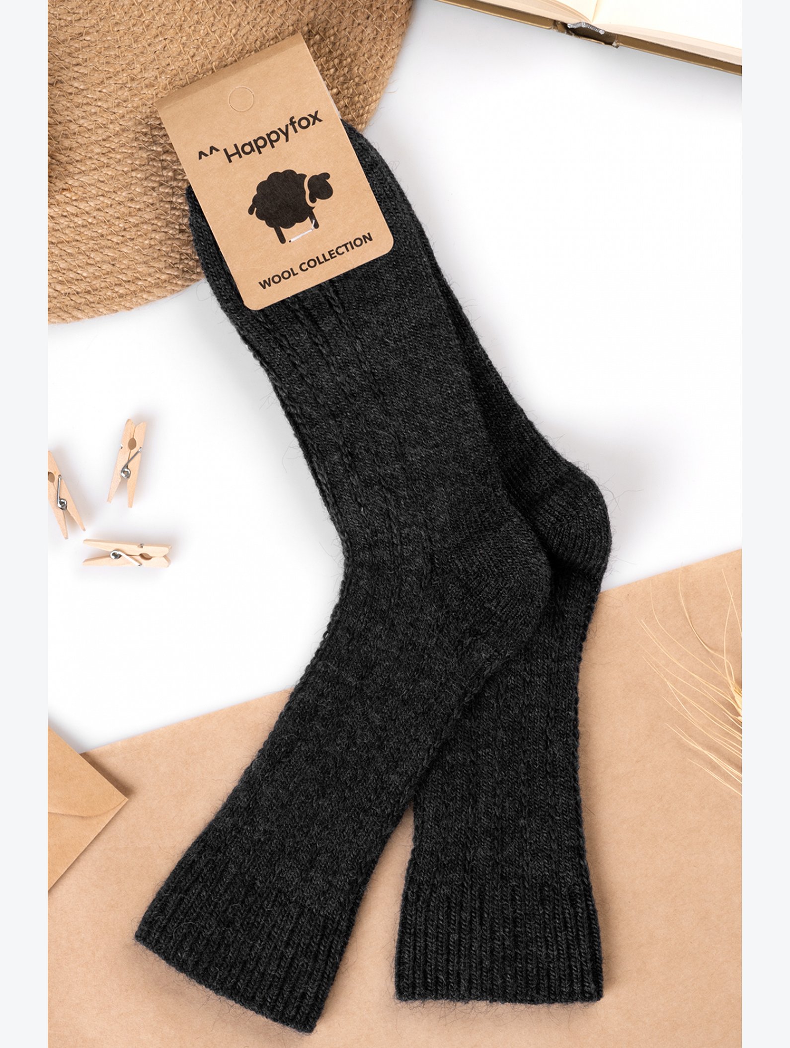 Мужские шерстяные носки Happyfox