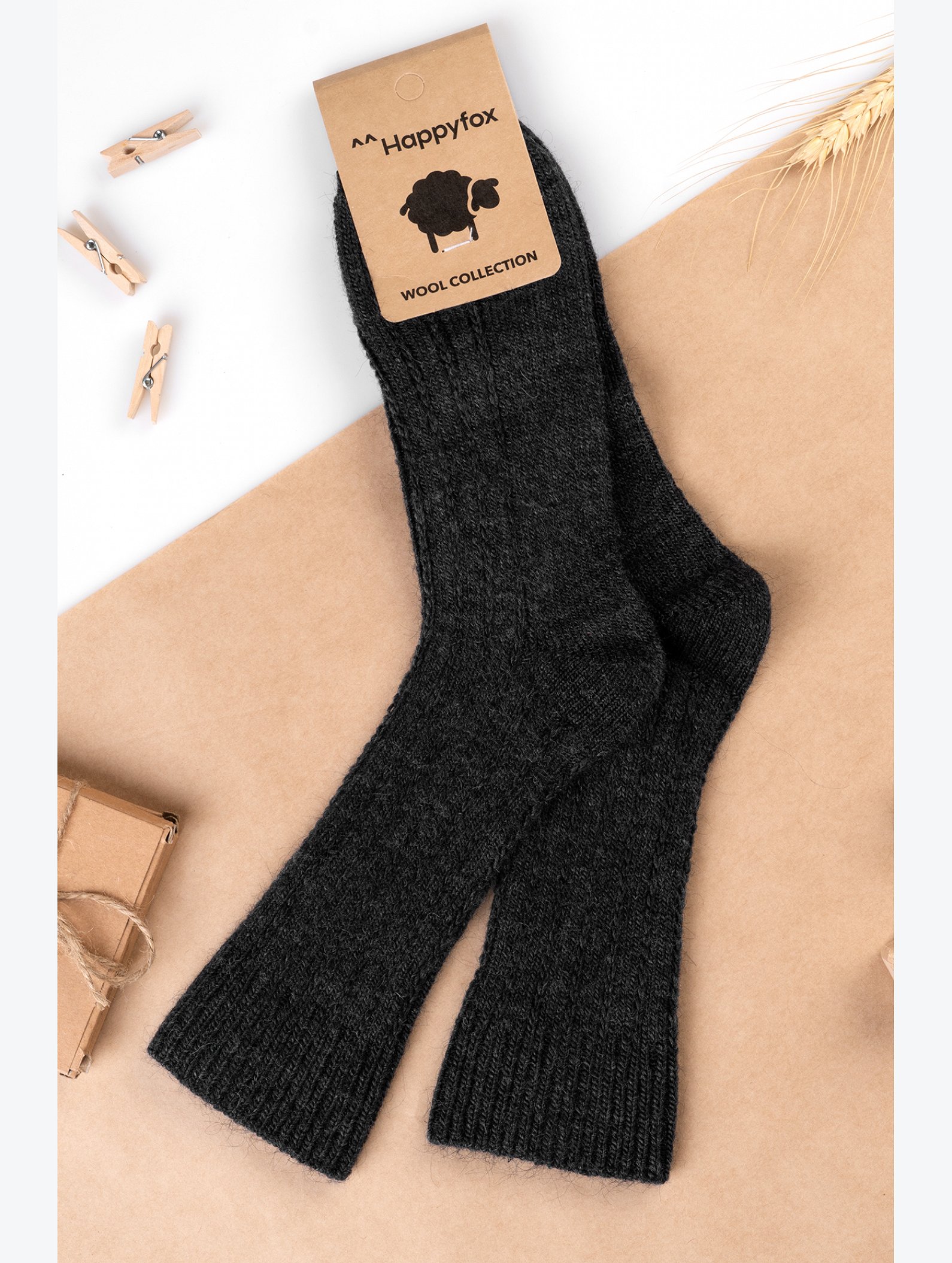Мужские шерстяные носки Happyfox