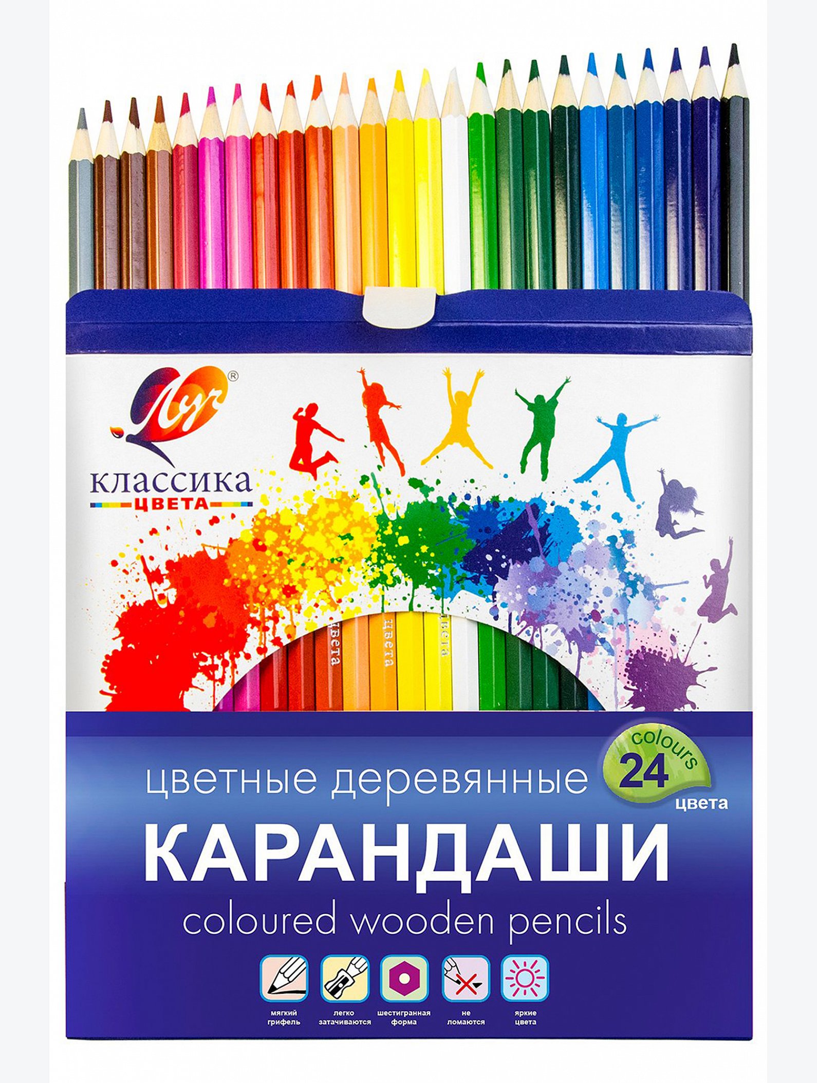 Карандаши цветные 24 цв. Луч