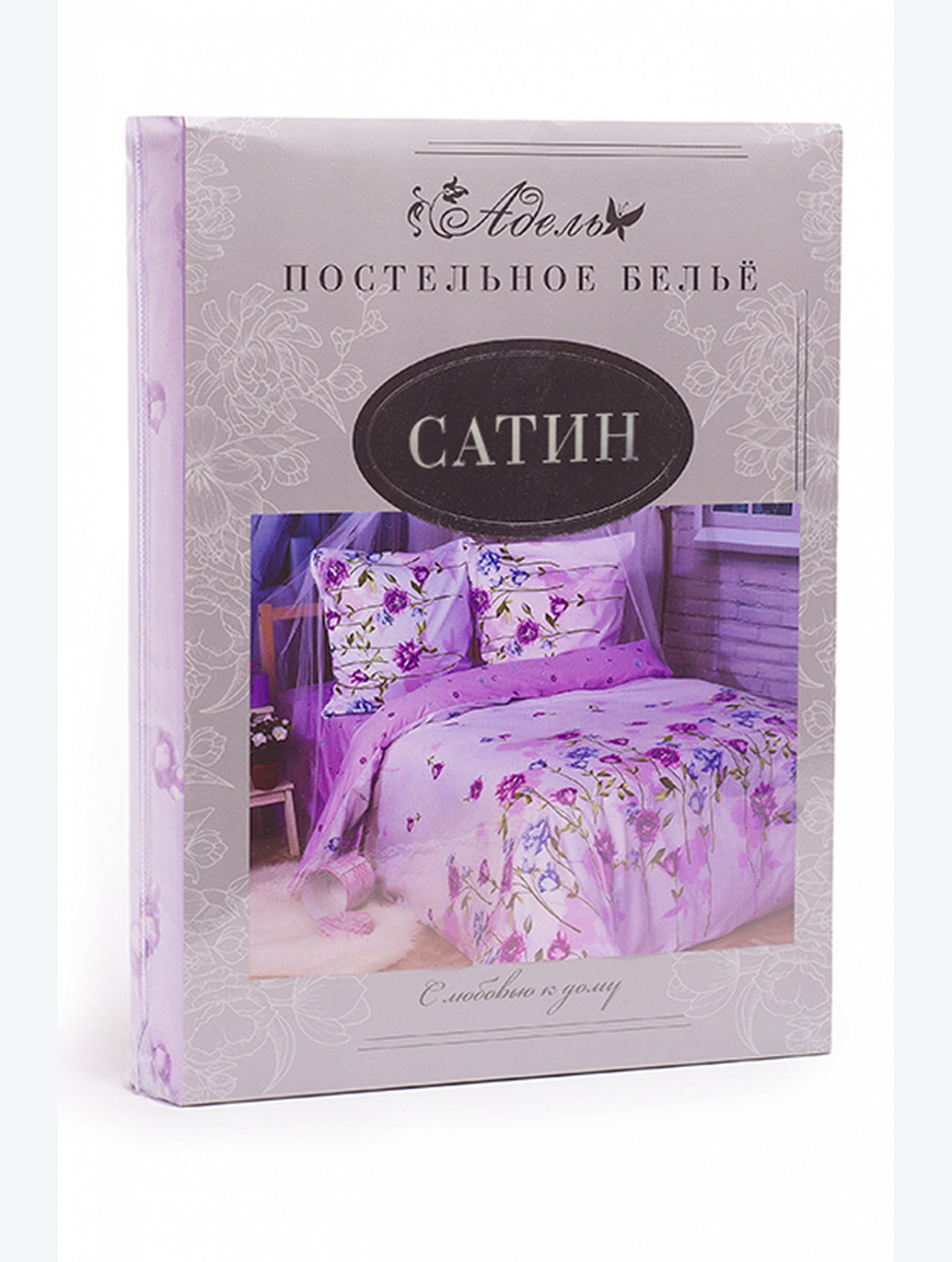 Постельное белье из сатина, 2,0 сп, наволочки 70*70 Адель