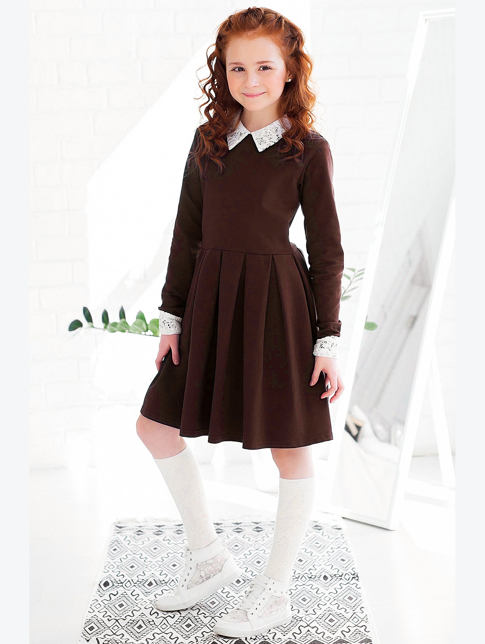 Платье для девочки из футера Looklie