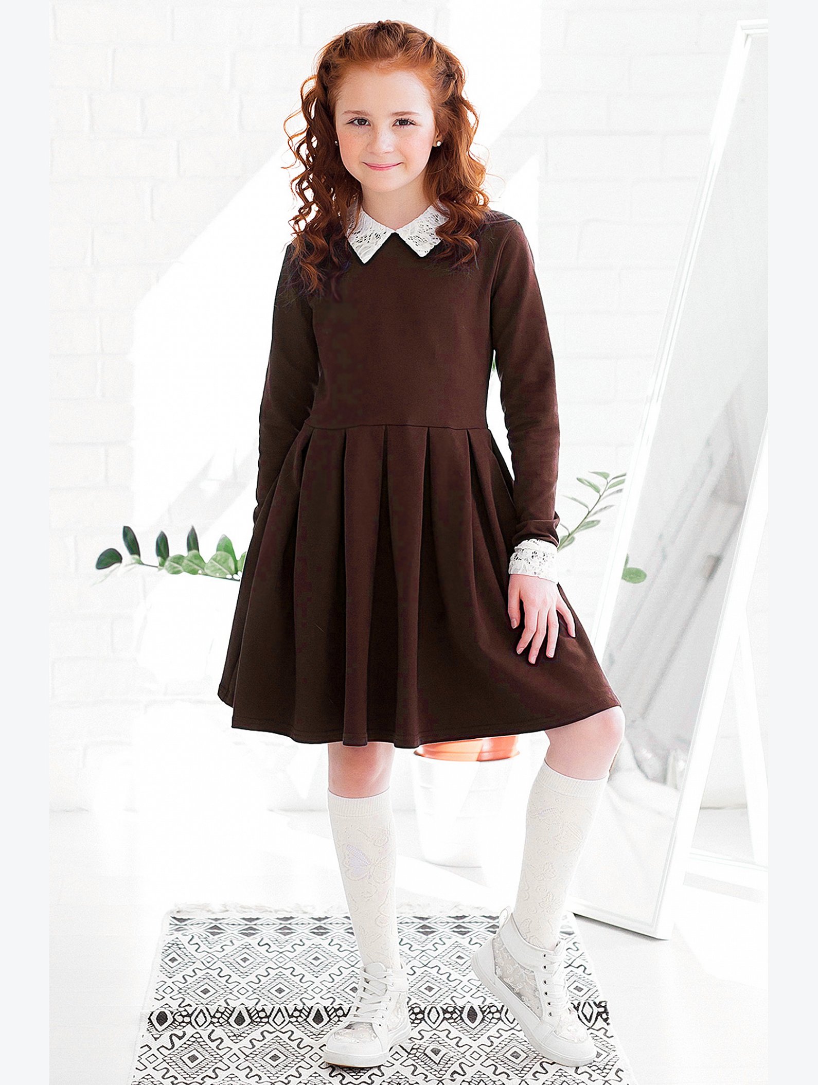 Платье для девочки из футера Looklie