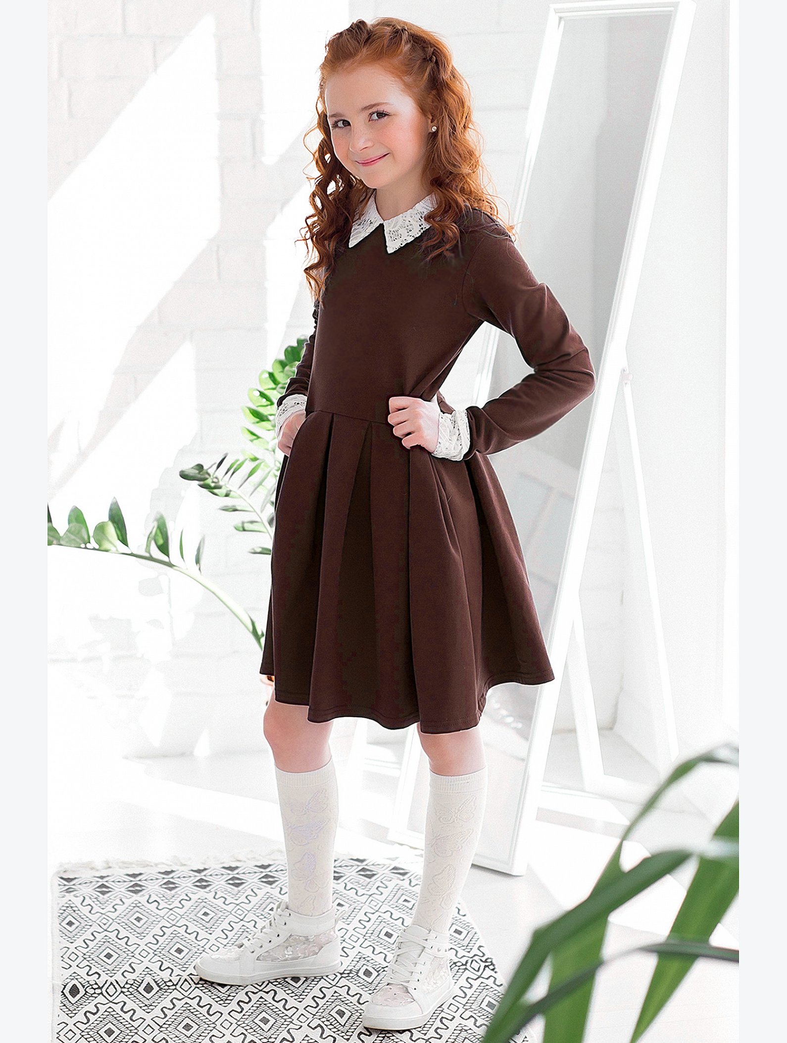 Платье для девочки из футера Looklie