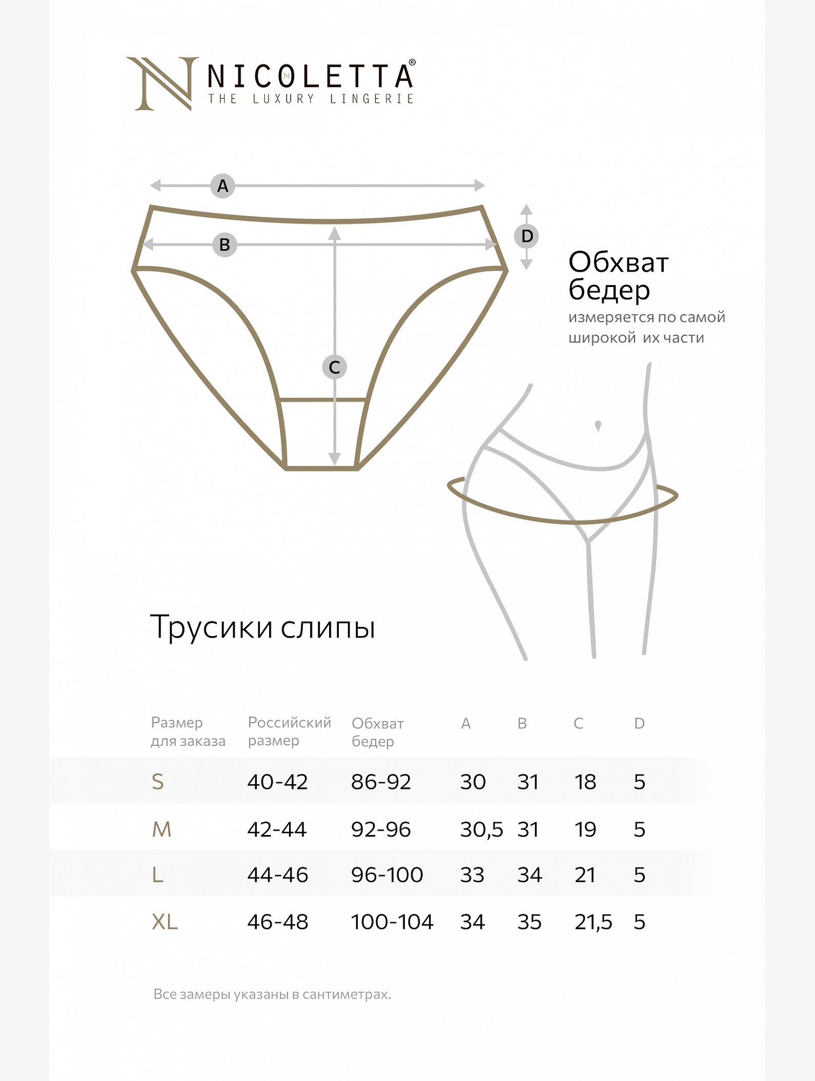 Женские трусы-стринги в рубчик 7шт. Nicoletta