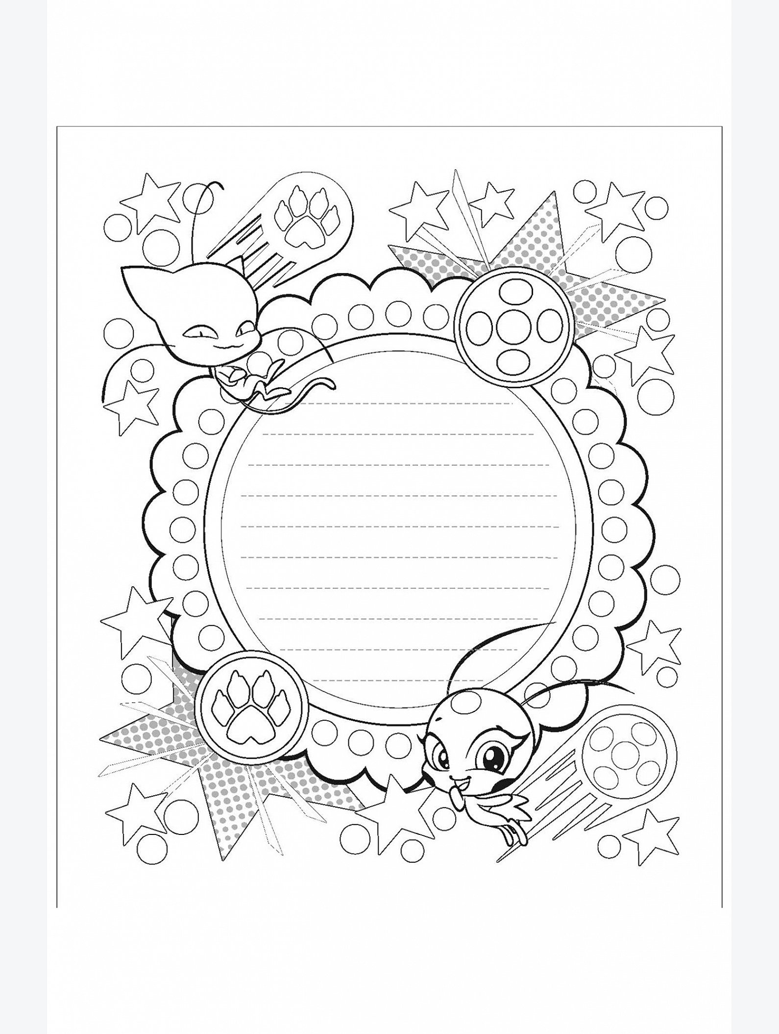 Альбом для творчества с наклейками 13 стр. Lady Bug