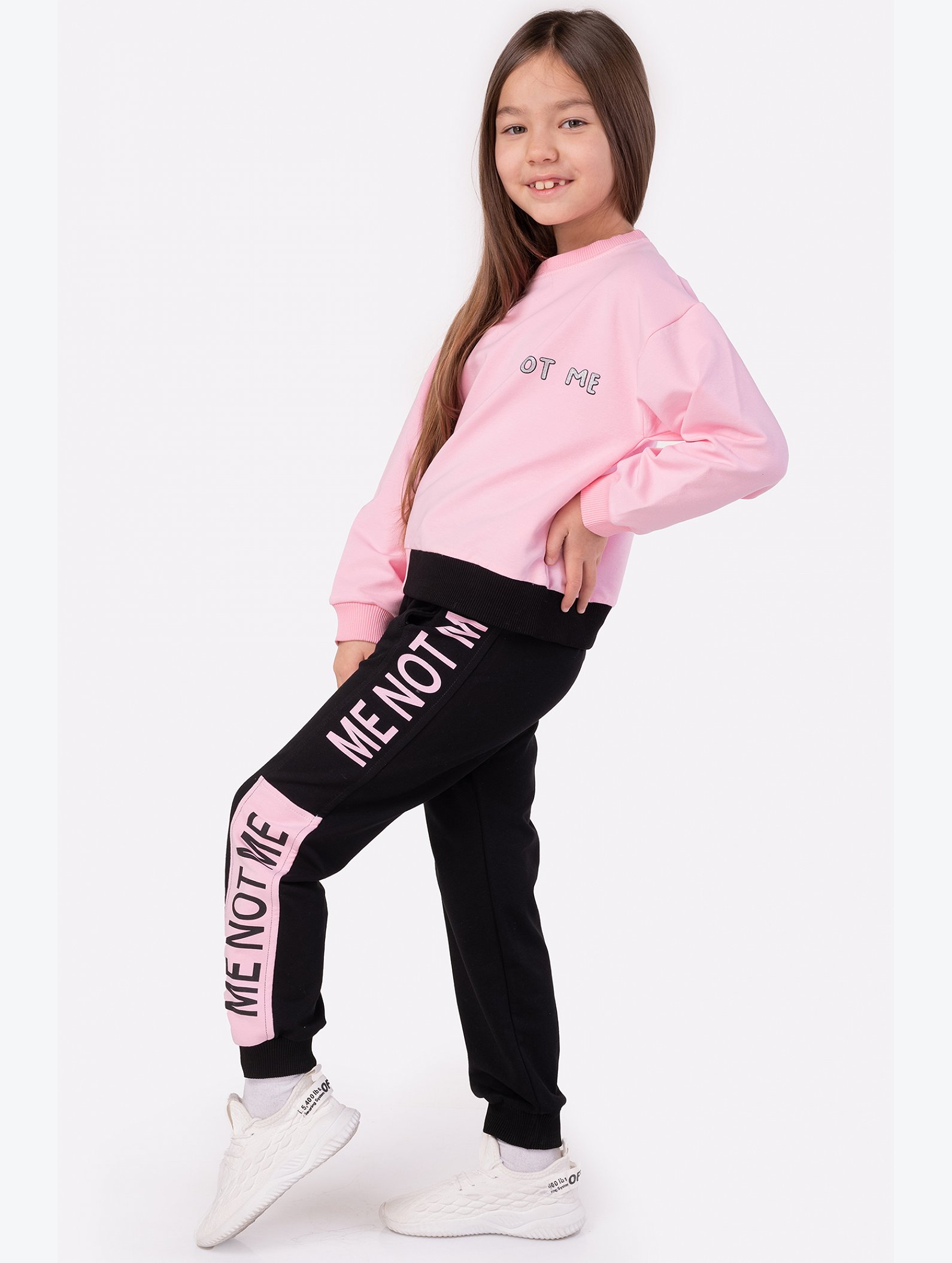 Костюм для девочки из футера двухнитки Bonito