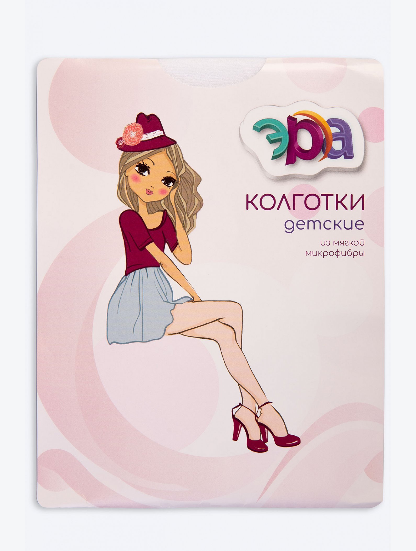 Матовые колготки для девочки с эффектом велюра 60 ден Эра