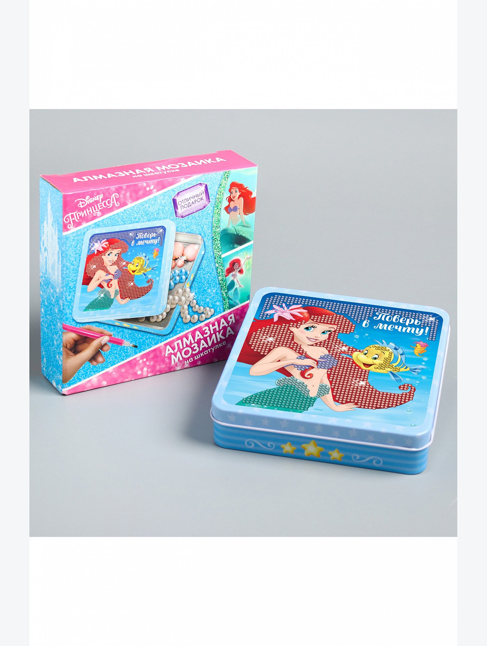 Алмазная мозаика на шкатулке Disney