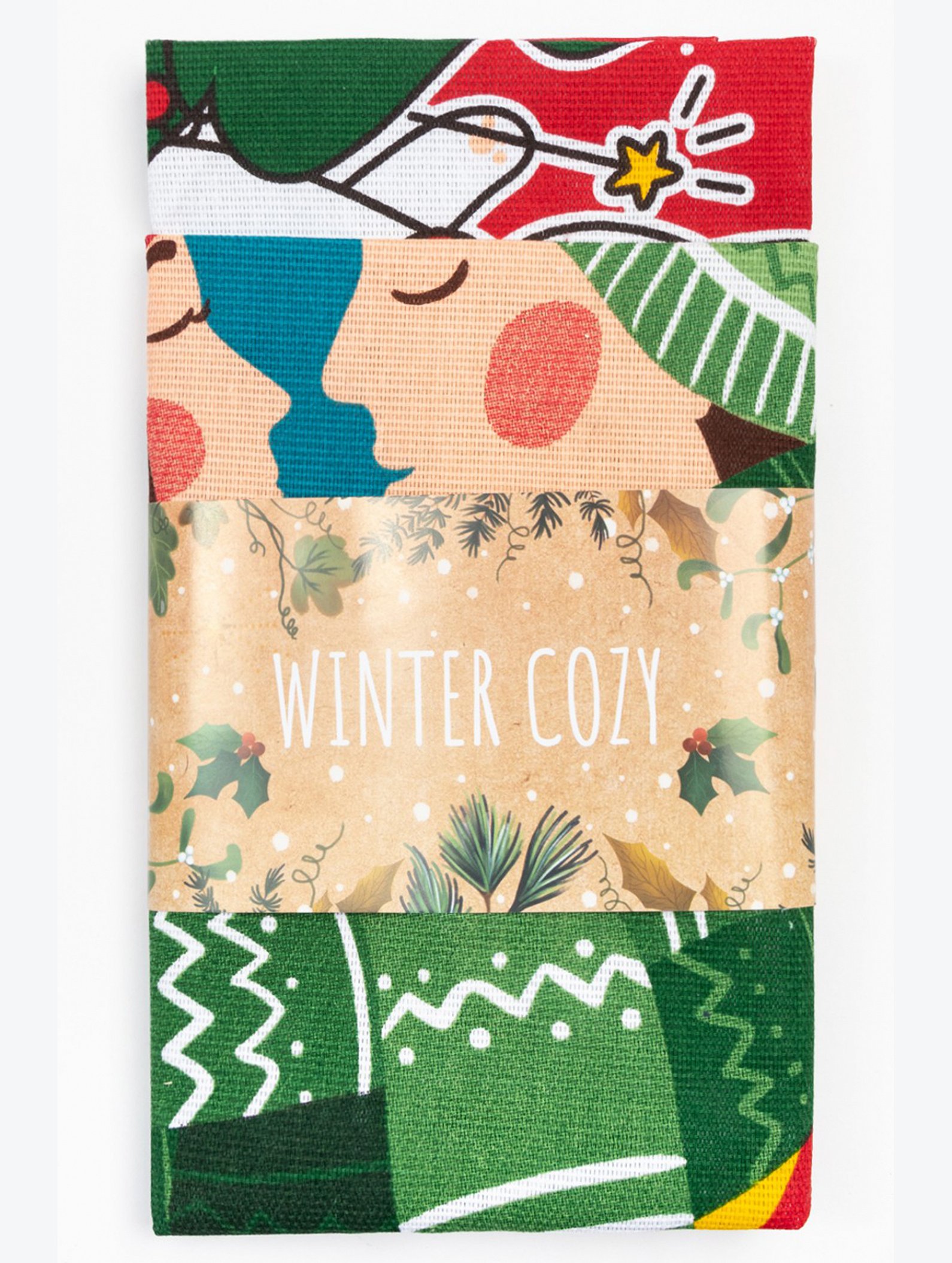 Набор полотенец из рогожки 2 шт Доляна