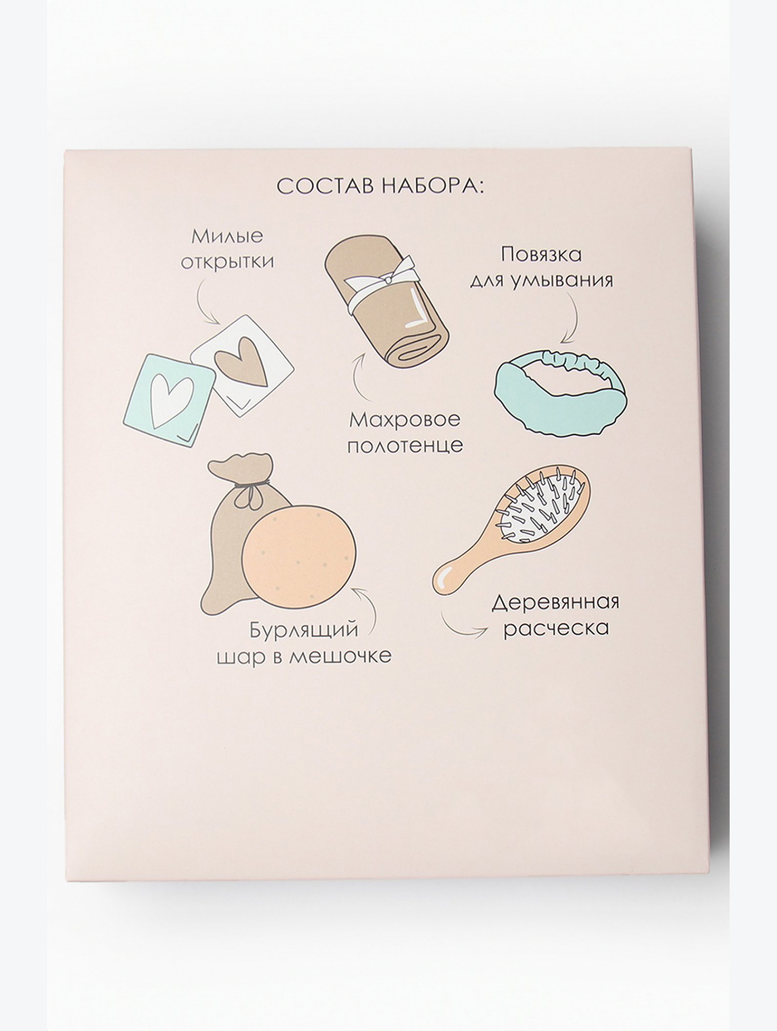 Новогодний подарочный набор для ванны 4 предмета Этель