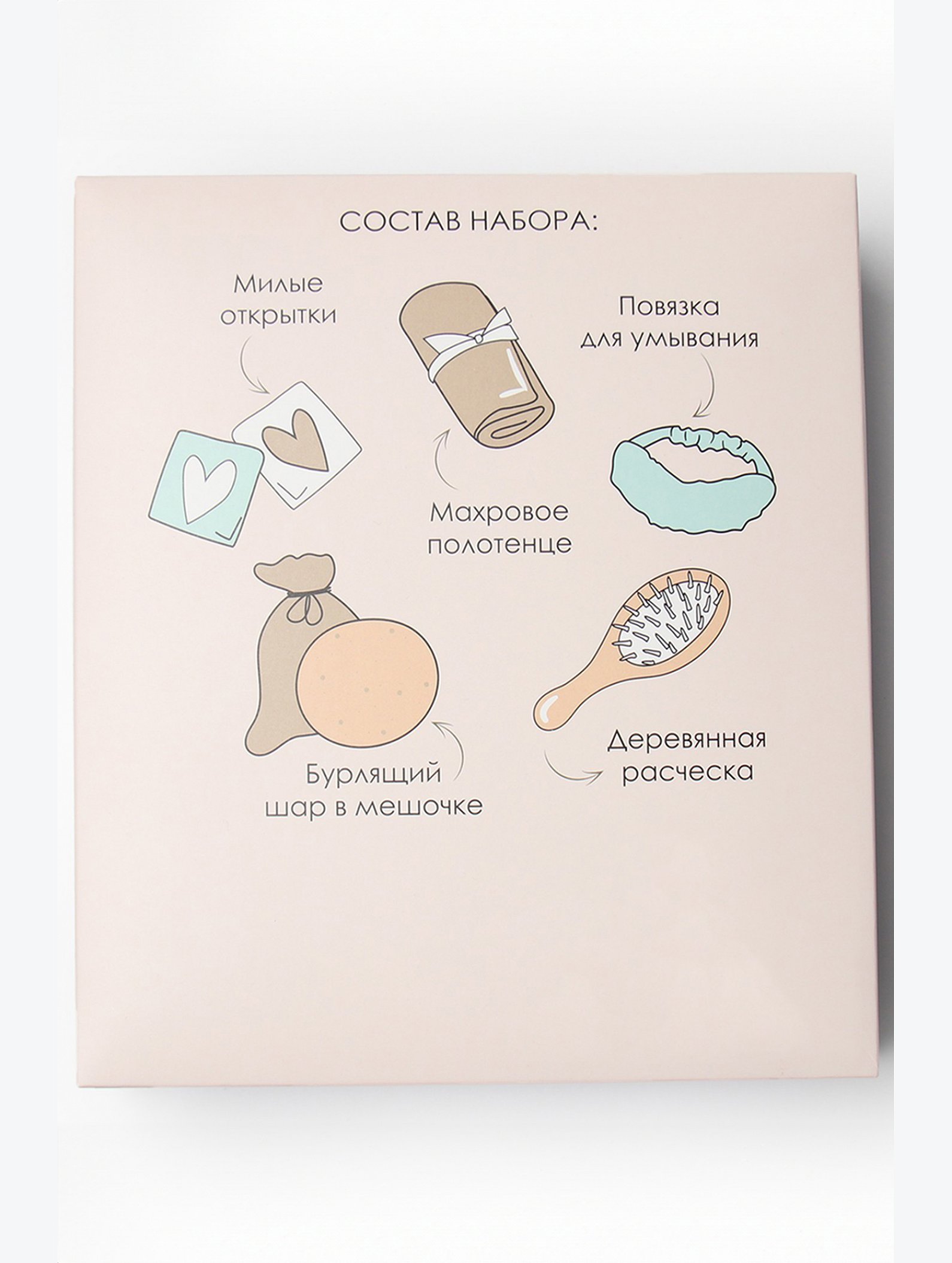 Новогодний подарочный набор для ванны 4 предмета Этель