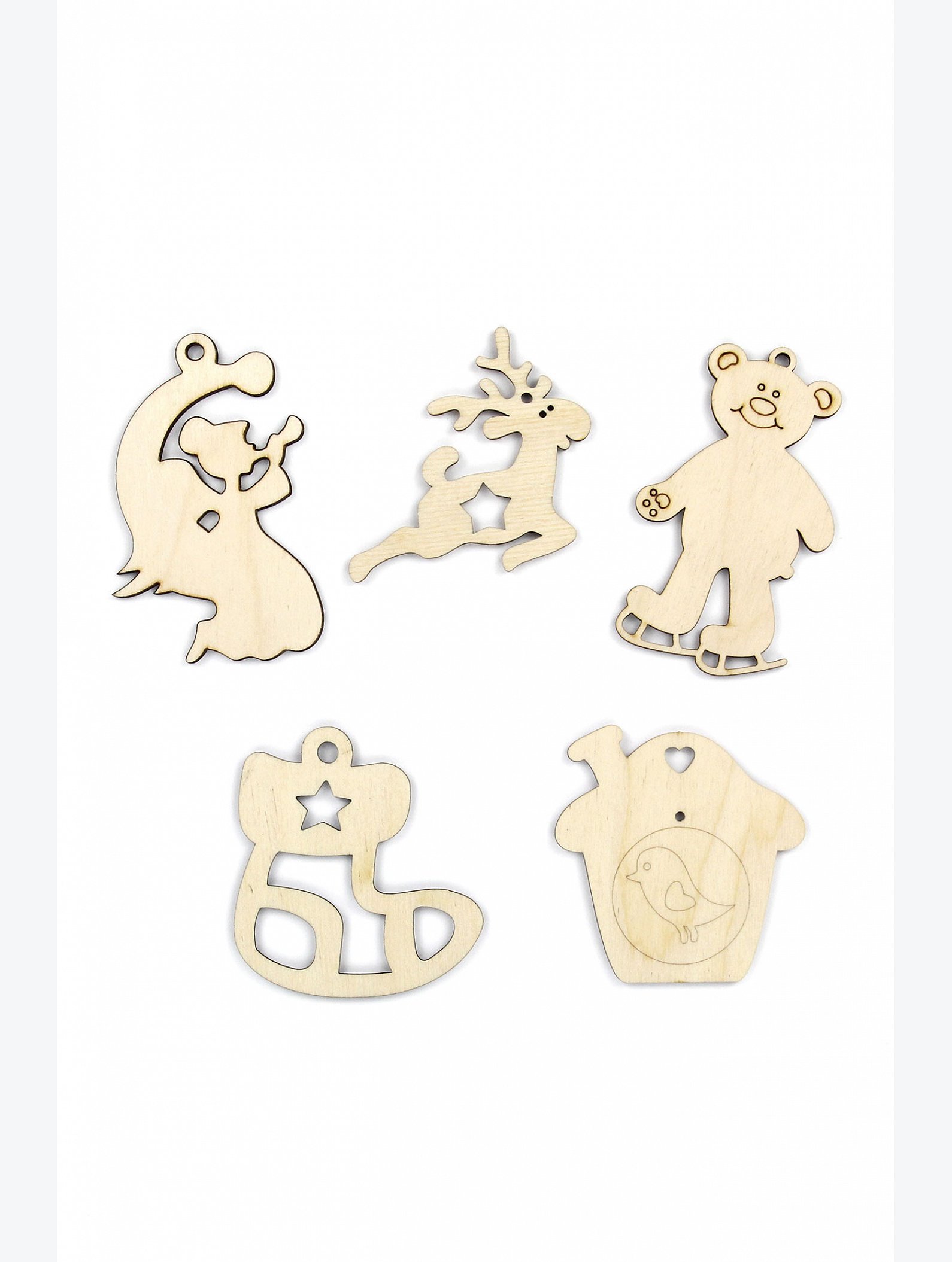 Фигурки для декорирования Новогодние подвески Woodlandtoys