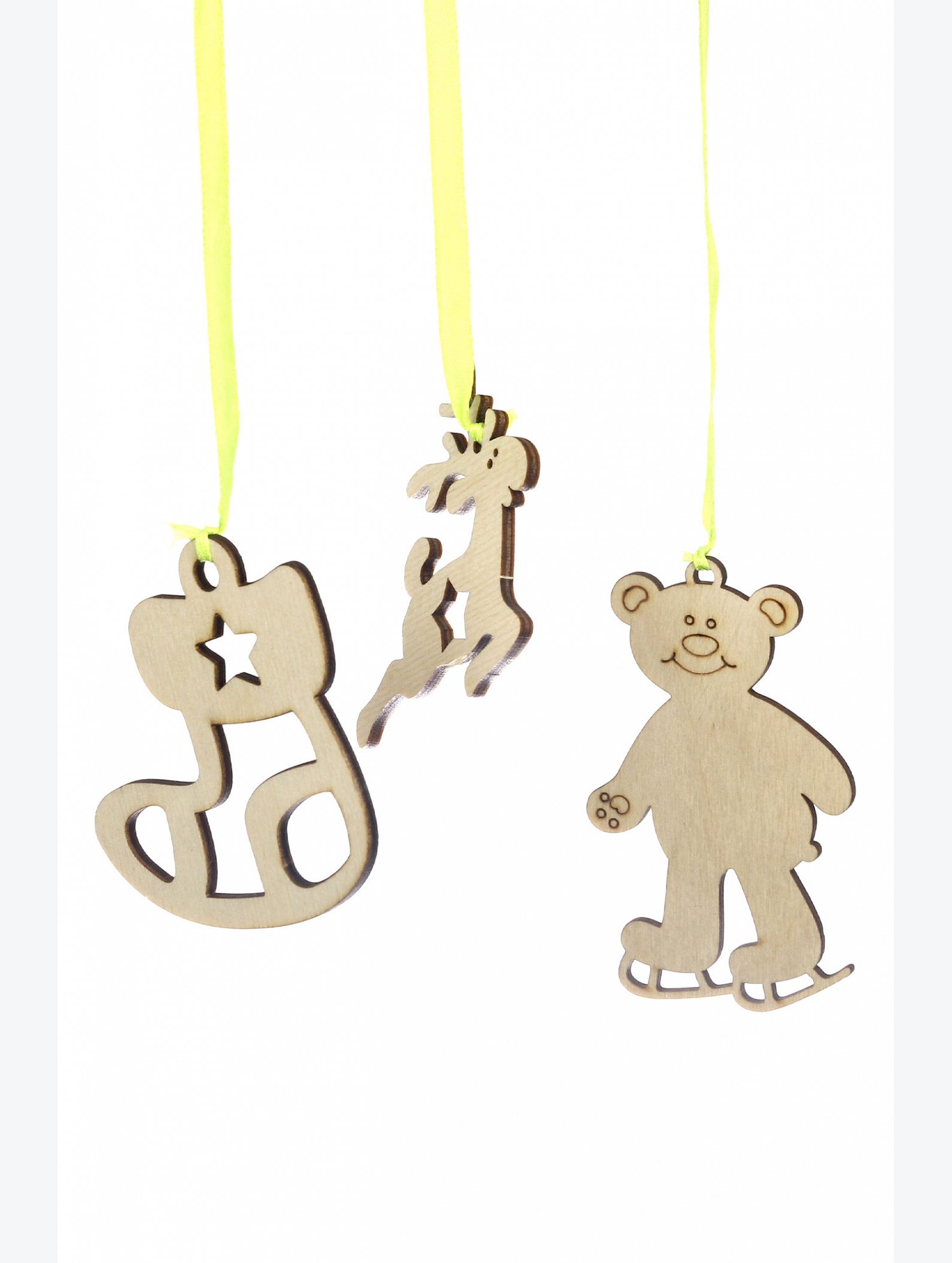 Фигурки для декорирования Новогодние подвески Woodlandtoys
