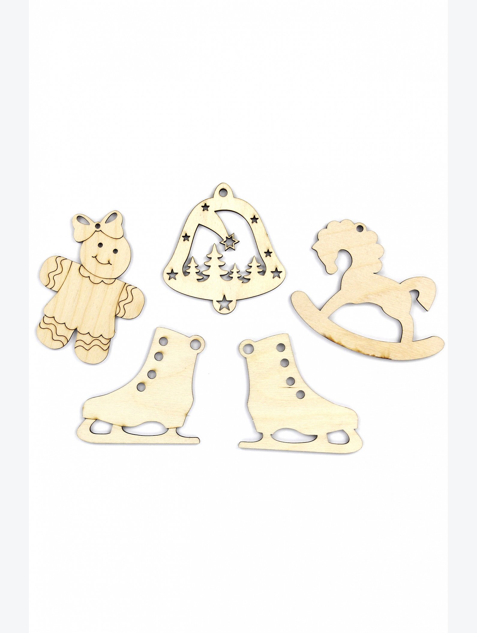 Фигурки для декорирования Новогодние подвески Woodlandtoys