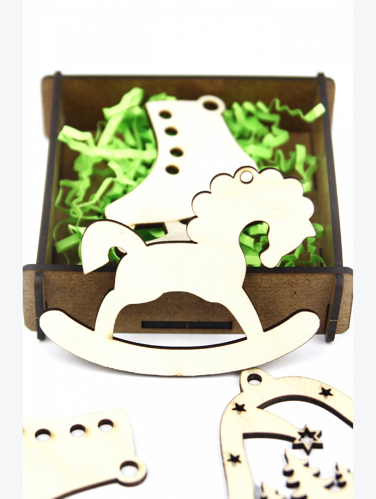Фигурки для декорирования Новогодние подвески Woodlandtoys