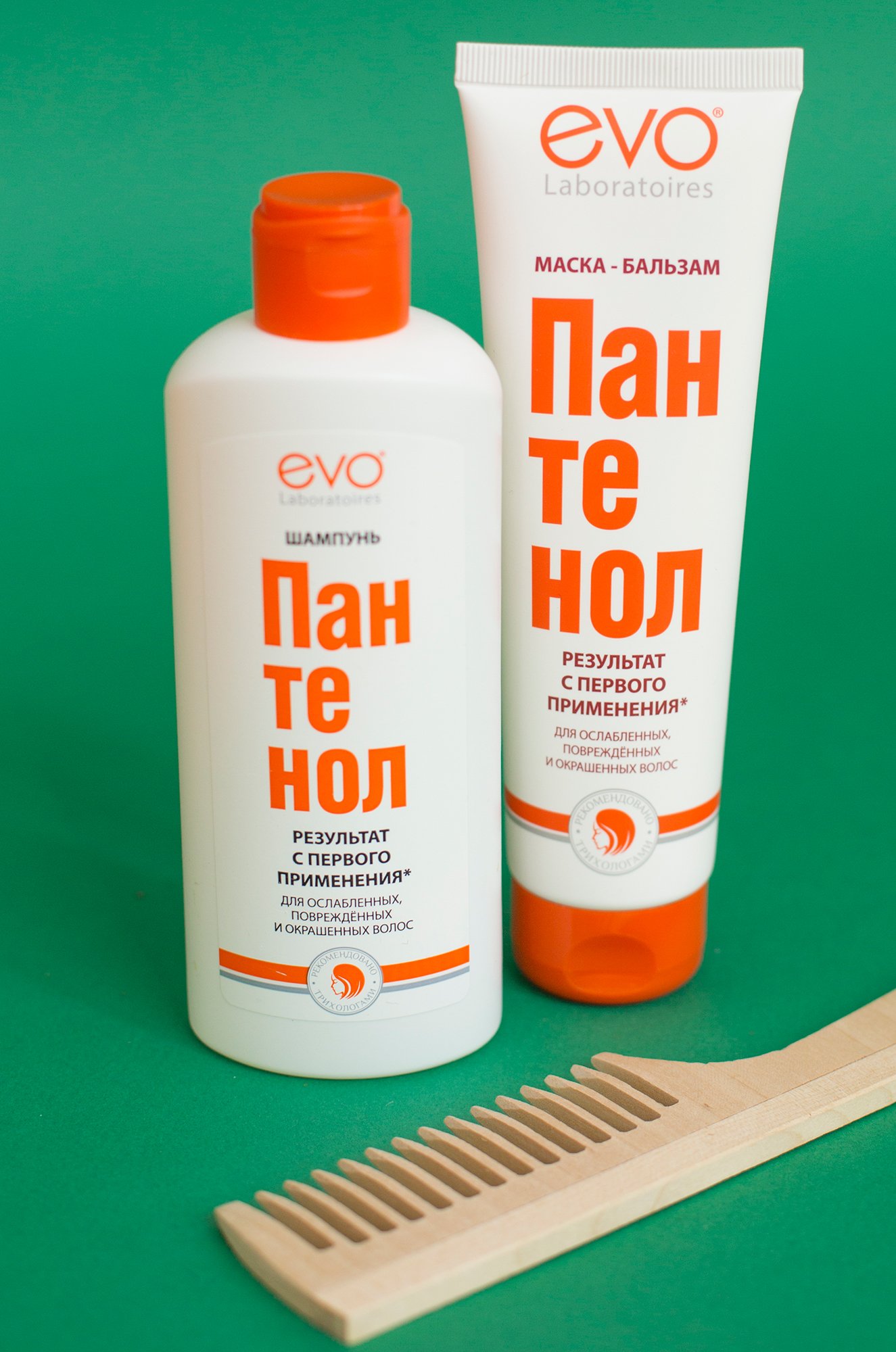 Шампунь для ослабленных, поврежденных, сухих и окрашенных волос Пантенол EVO 250 мл EVO