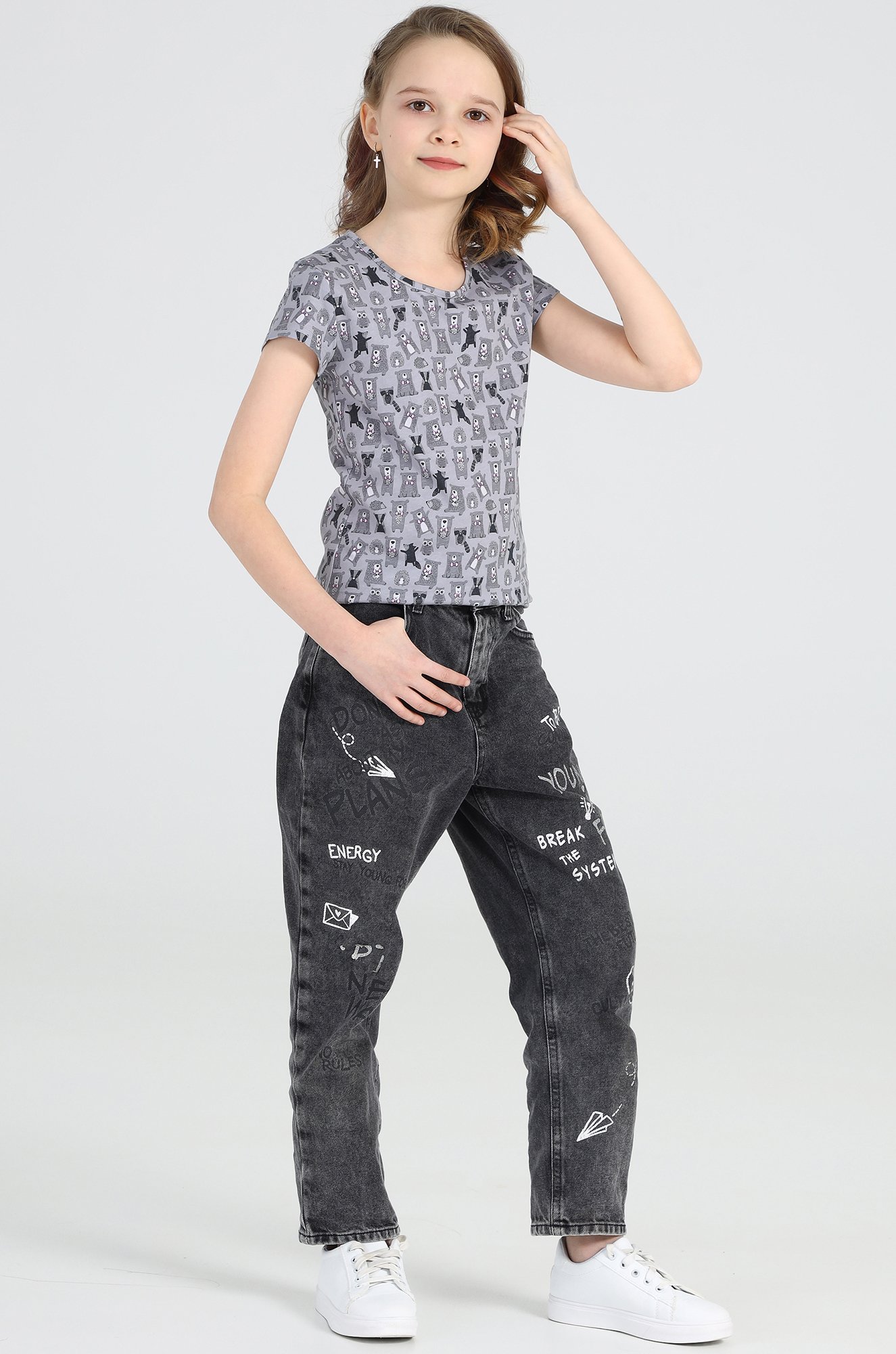 Футболка для девочки Апрель