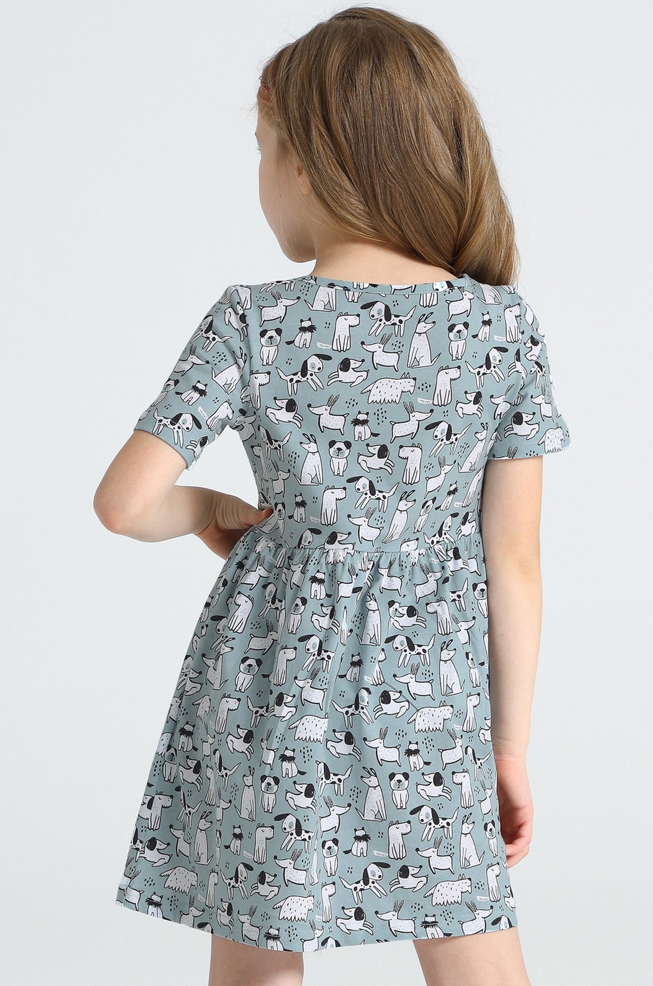Летнее хлопковое платье для девочки Апрель