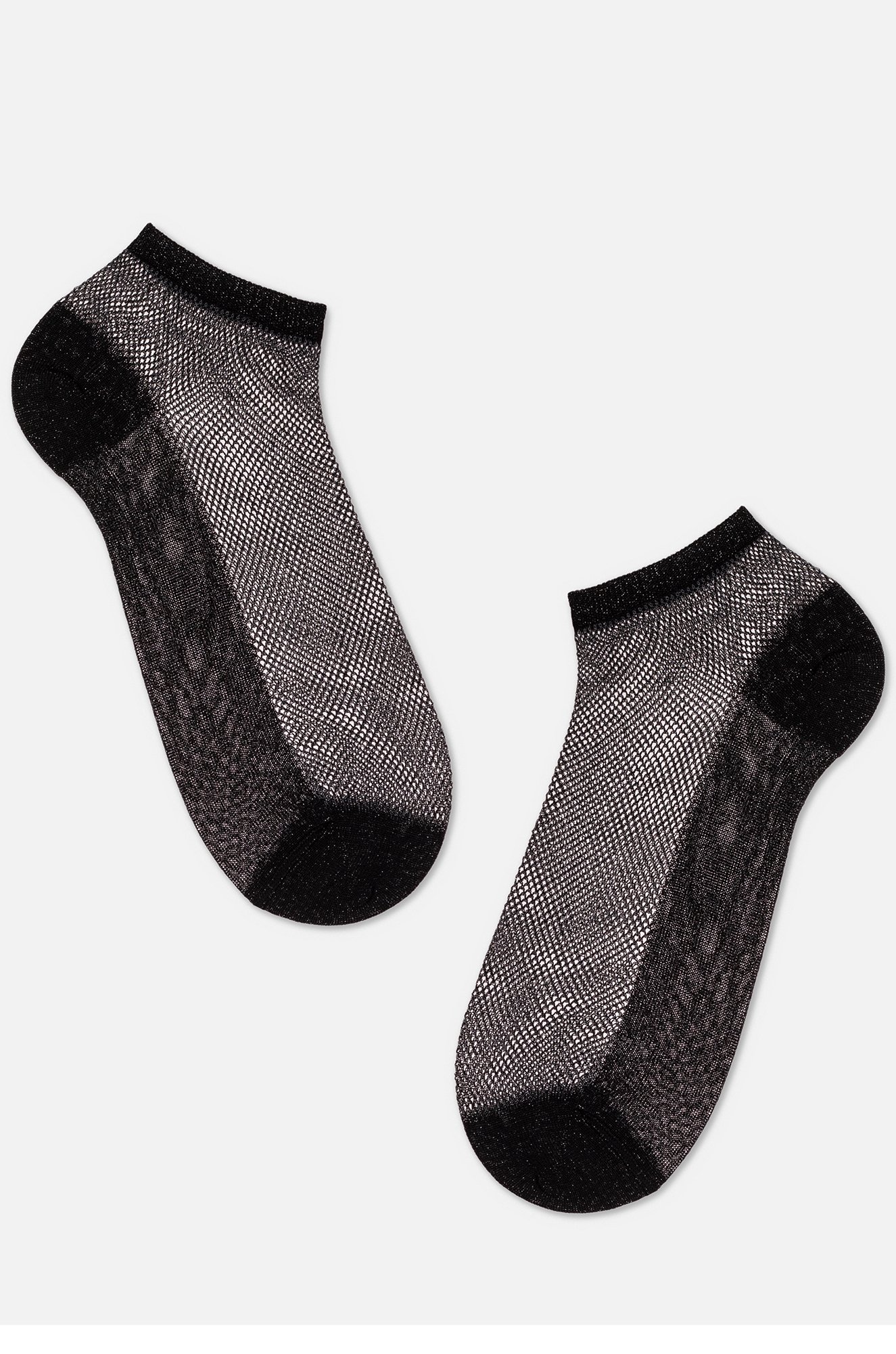 Женские носки с люрексом в сетку Conte Elegant