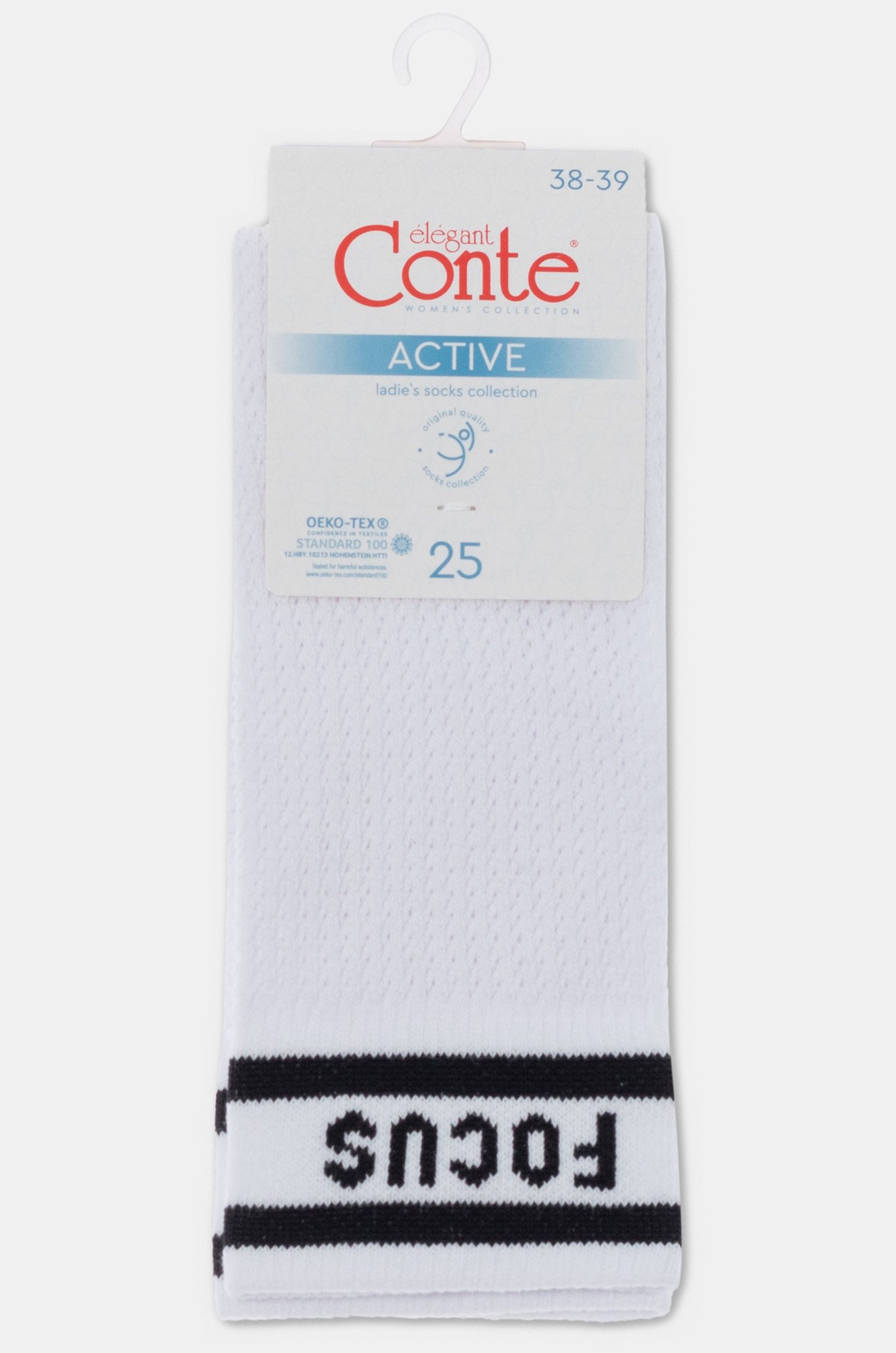 Удлиненные женские носки с ажурным переплетением Conte Elegant