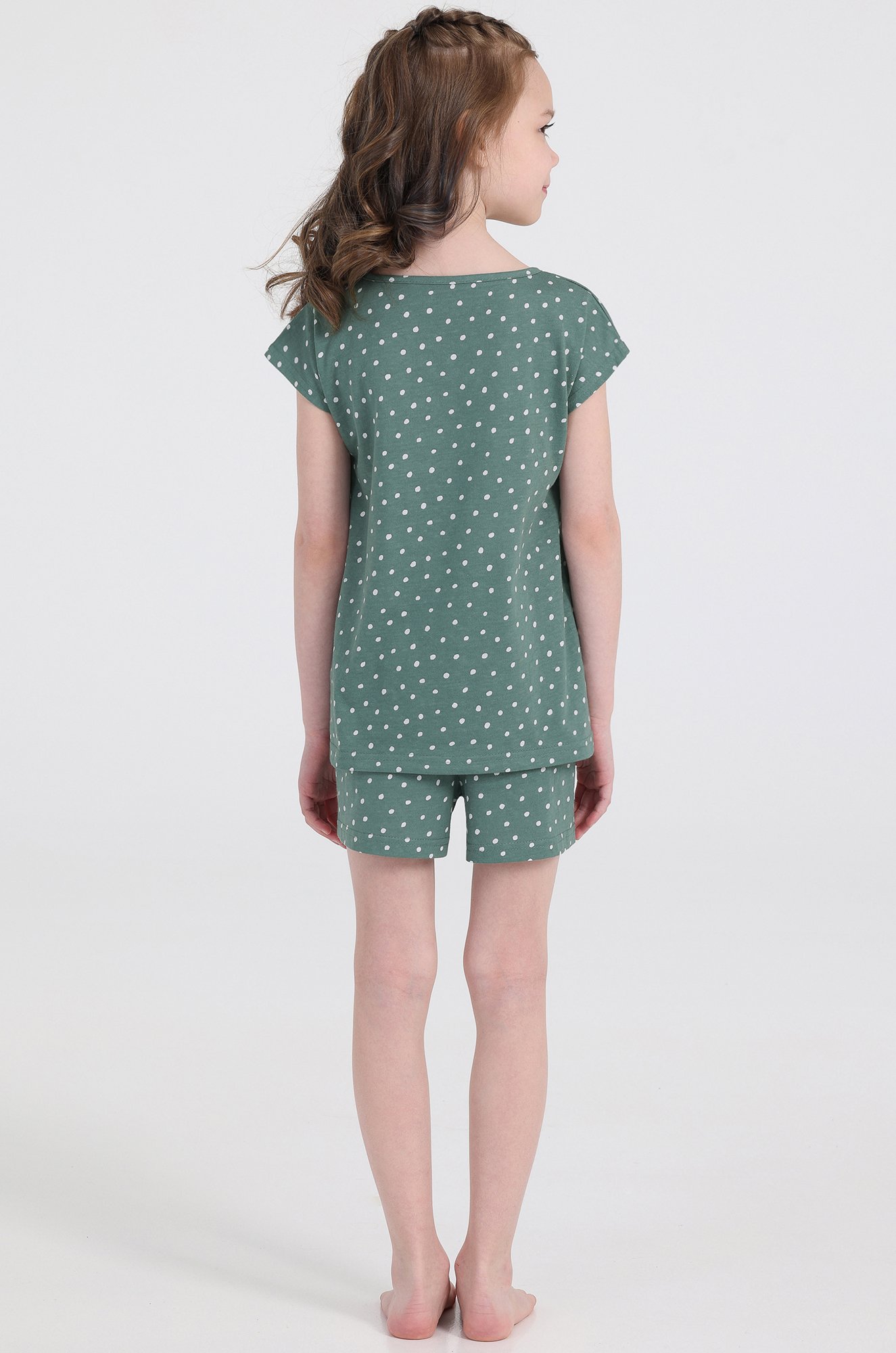 Хлопковая пижама для девочки Апрель