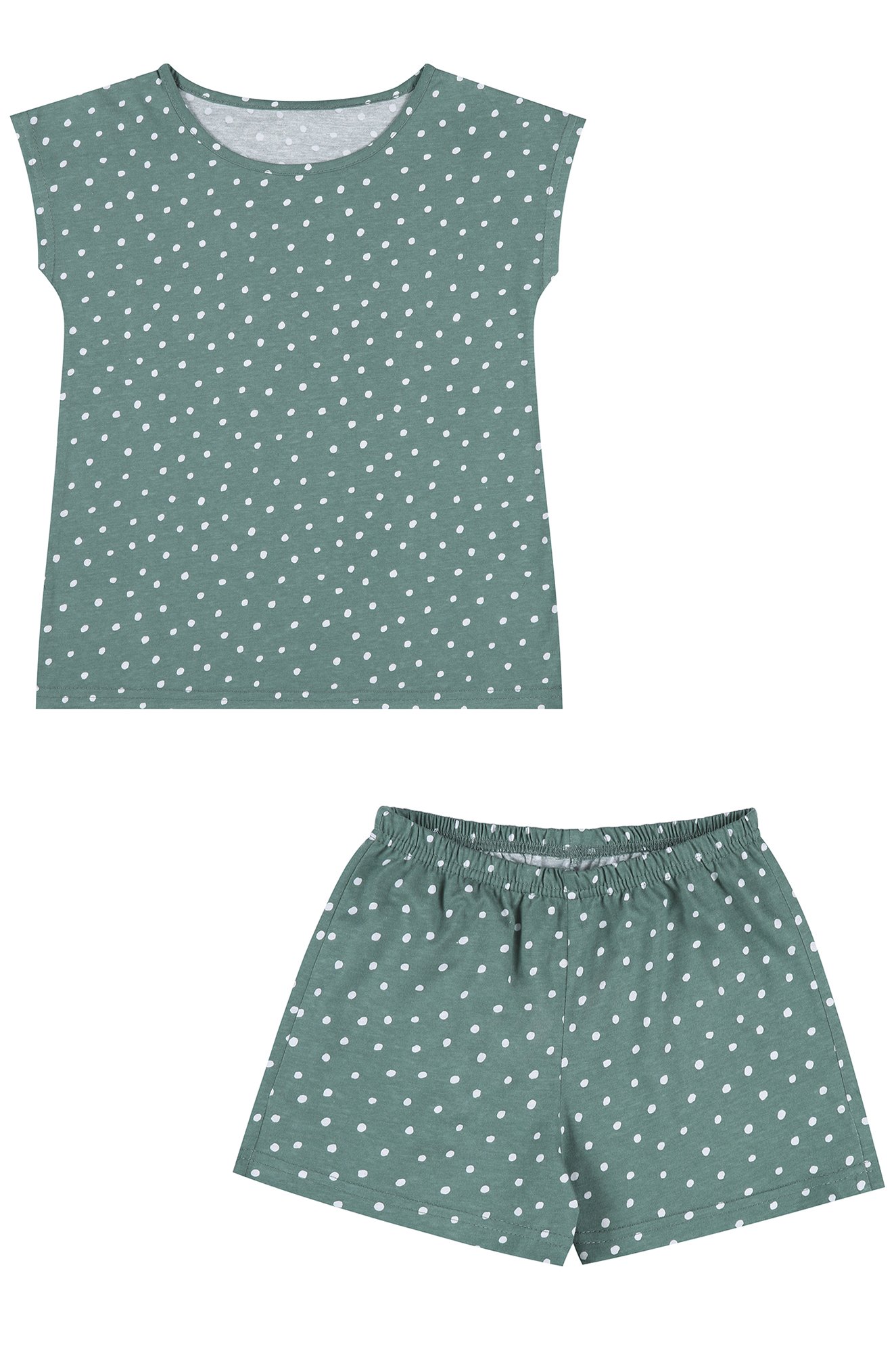 Хлопковая пижама для девочки Апрель