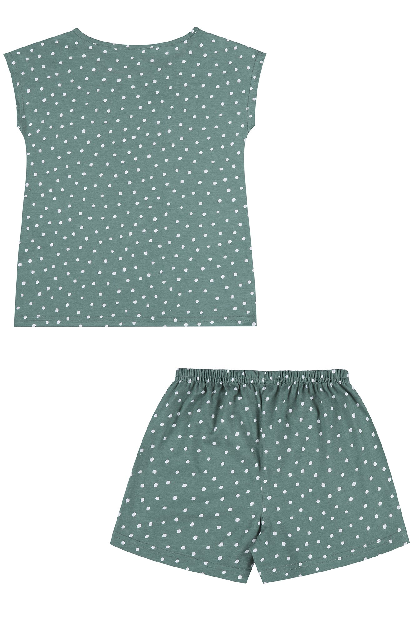 Хлопковая пижама для девочки Апрель