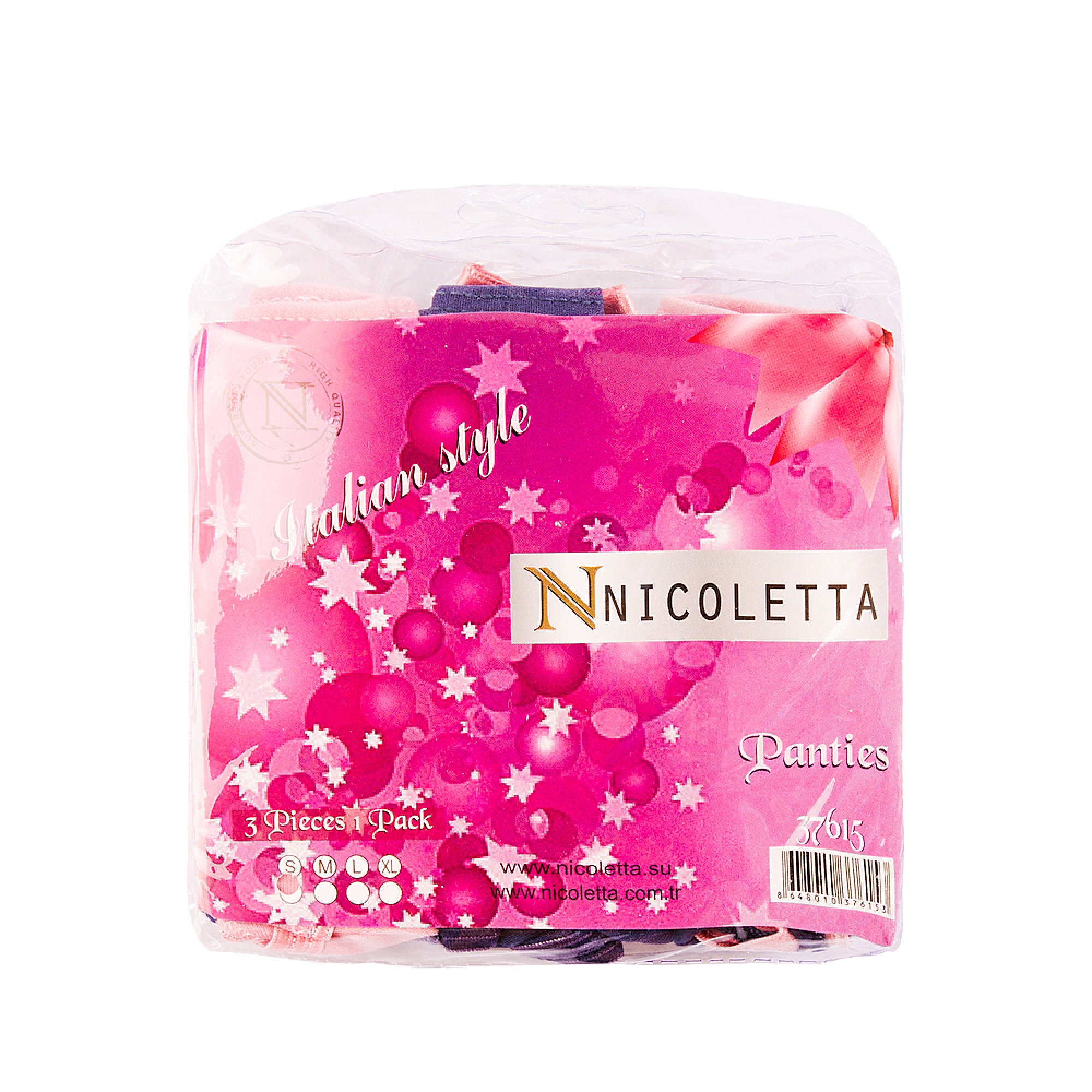 Набор женских трусов, 3шт. Nicoletta