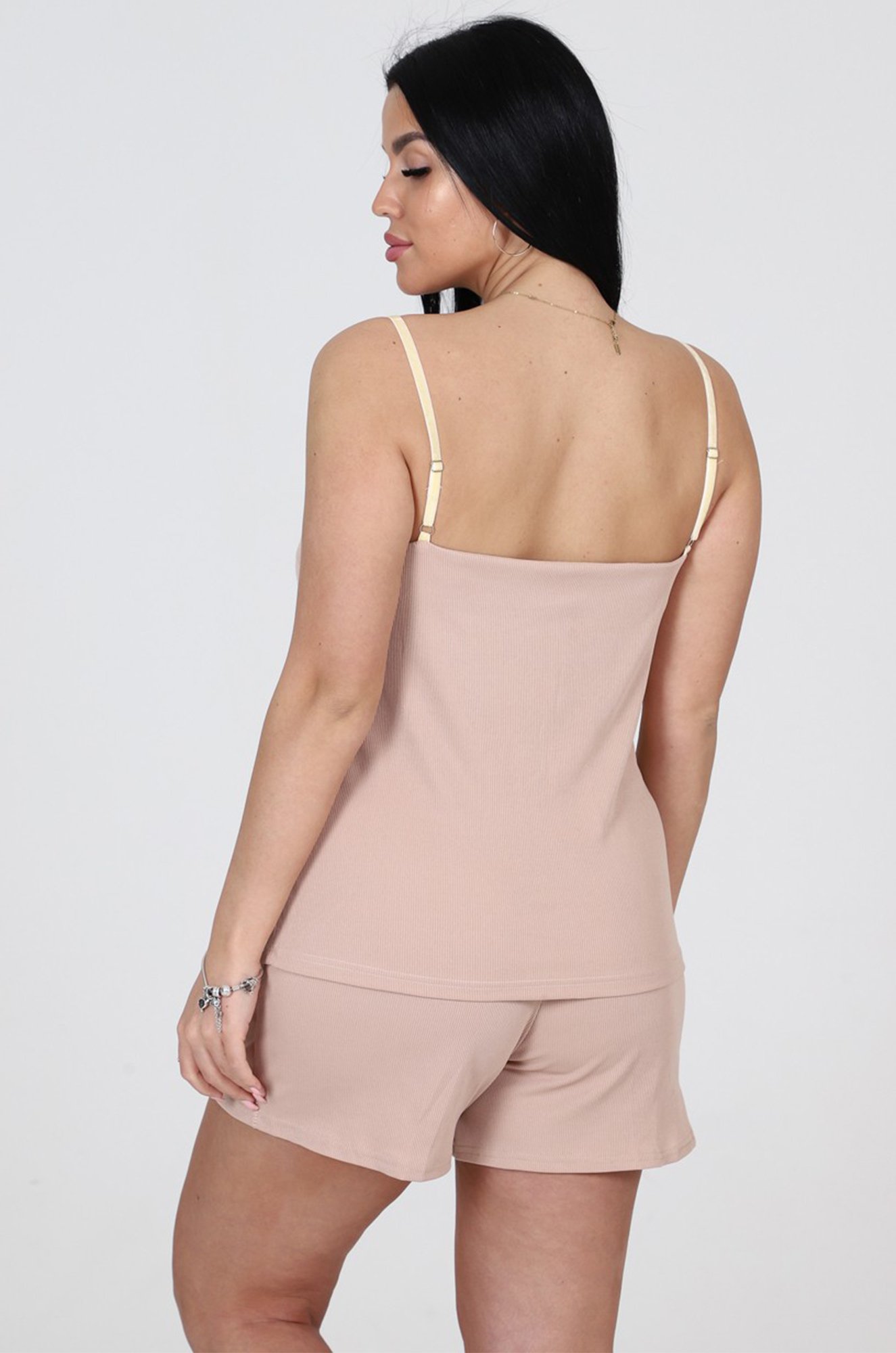 Женская пижама с шортами в рубчик А-Дина Текс