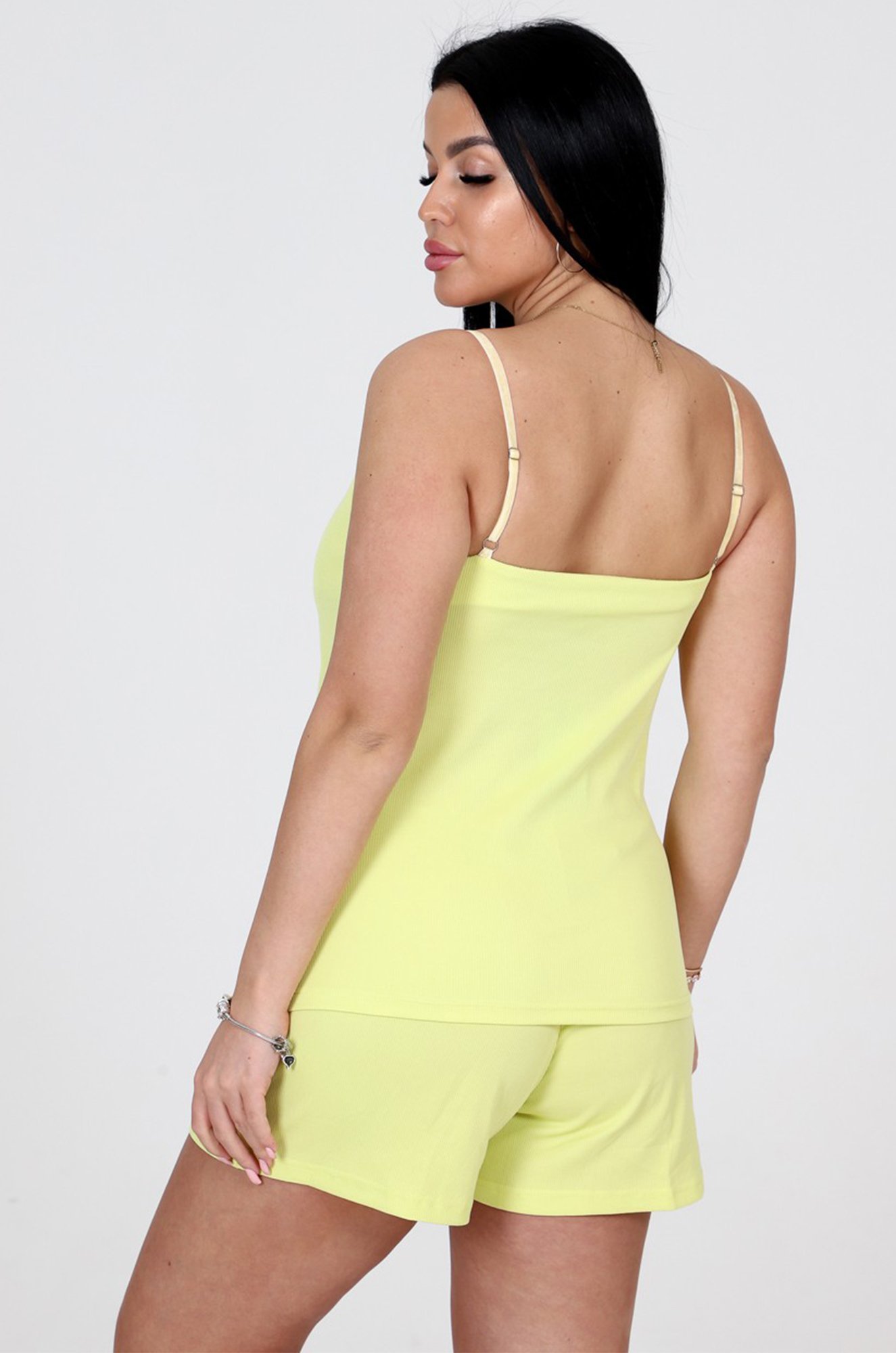 Женская пижама с шортами в рубчик А-Дина Текс