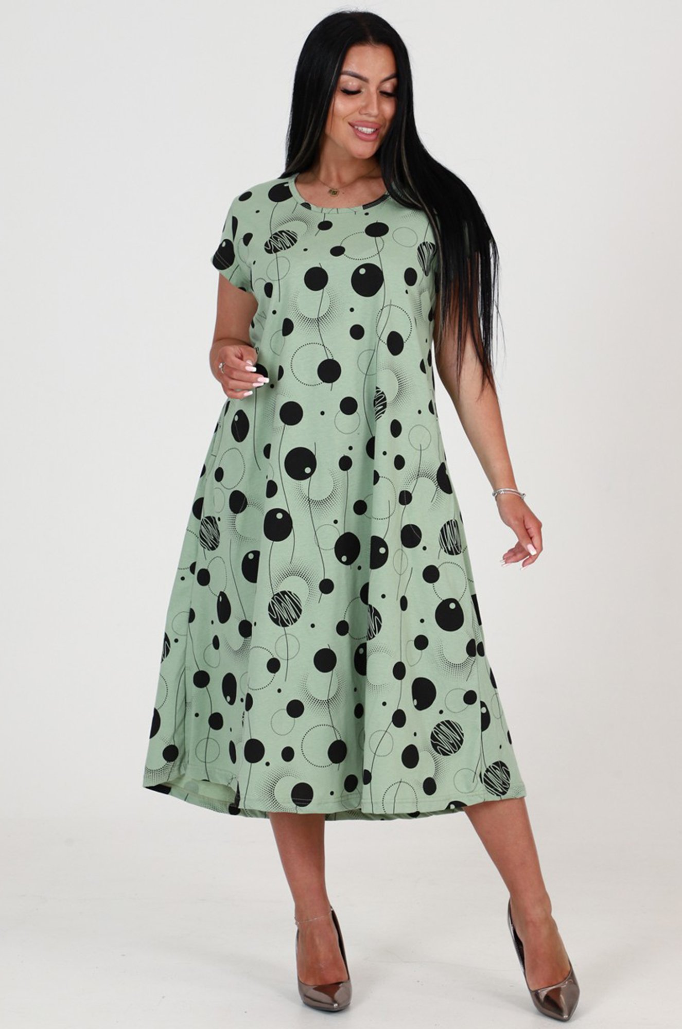 Женское летнее платье больших размеров А-Дина Текс