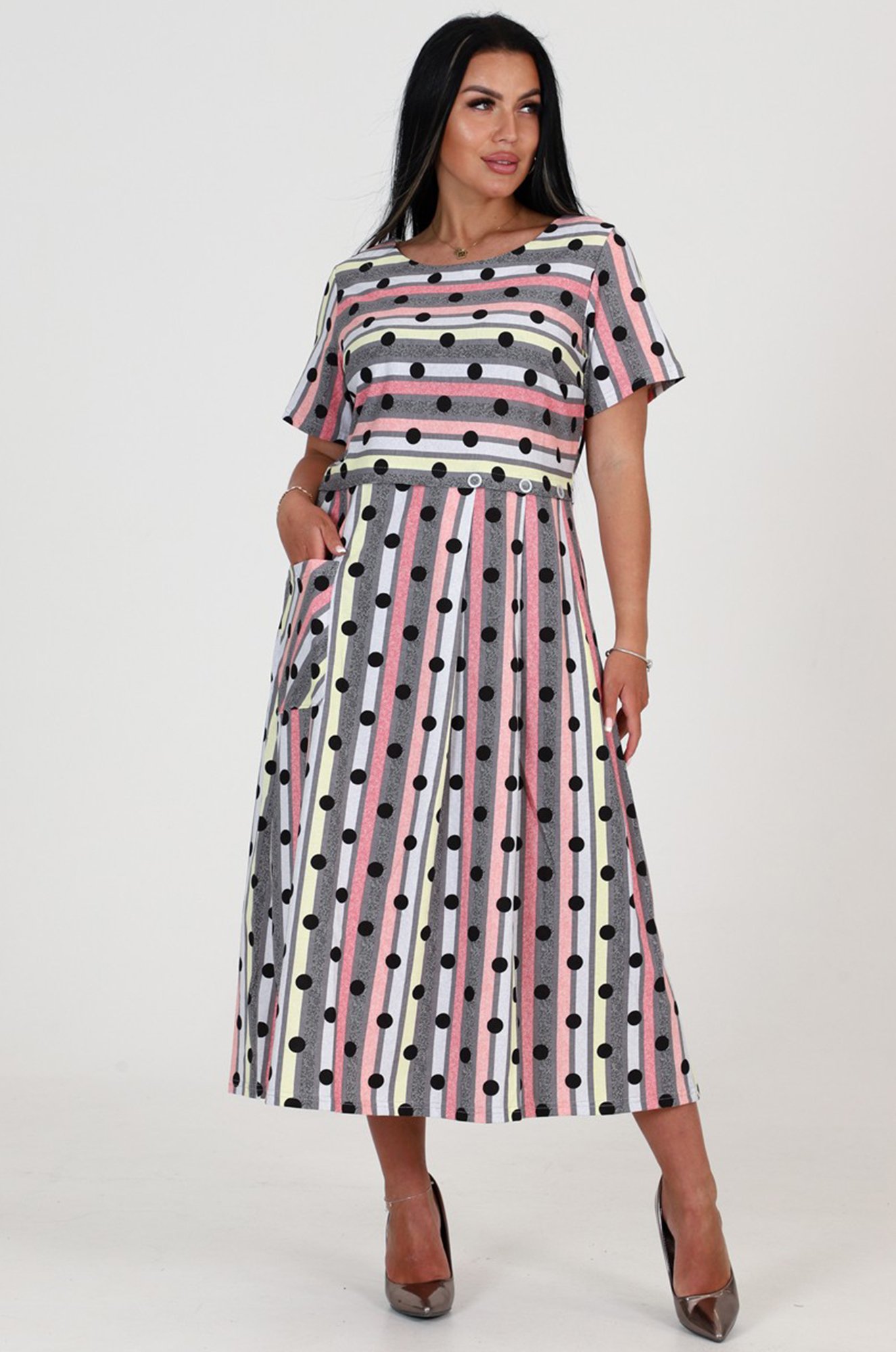 Женское летнее хлопковое платье А-Дина Текс