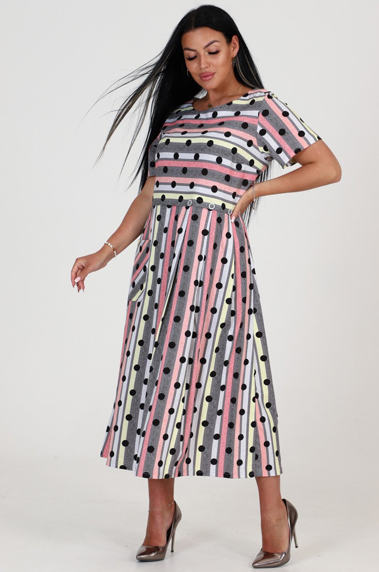 Женское летнее хлопковое платье А-Дина Текс