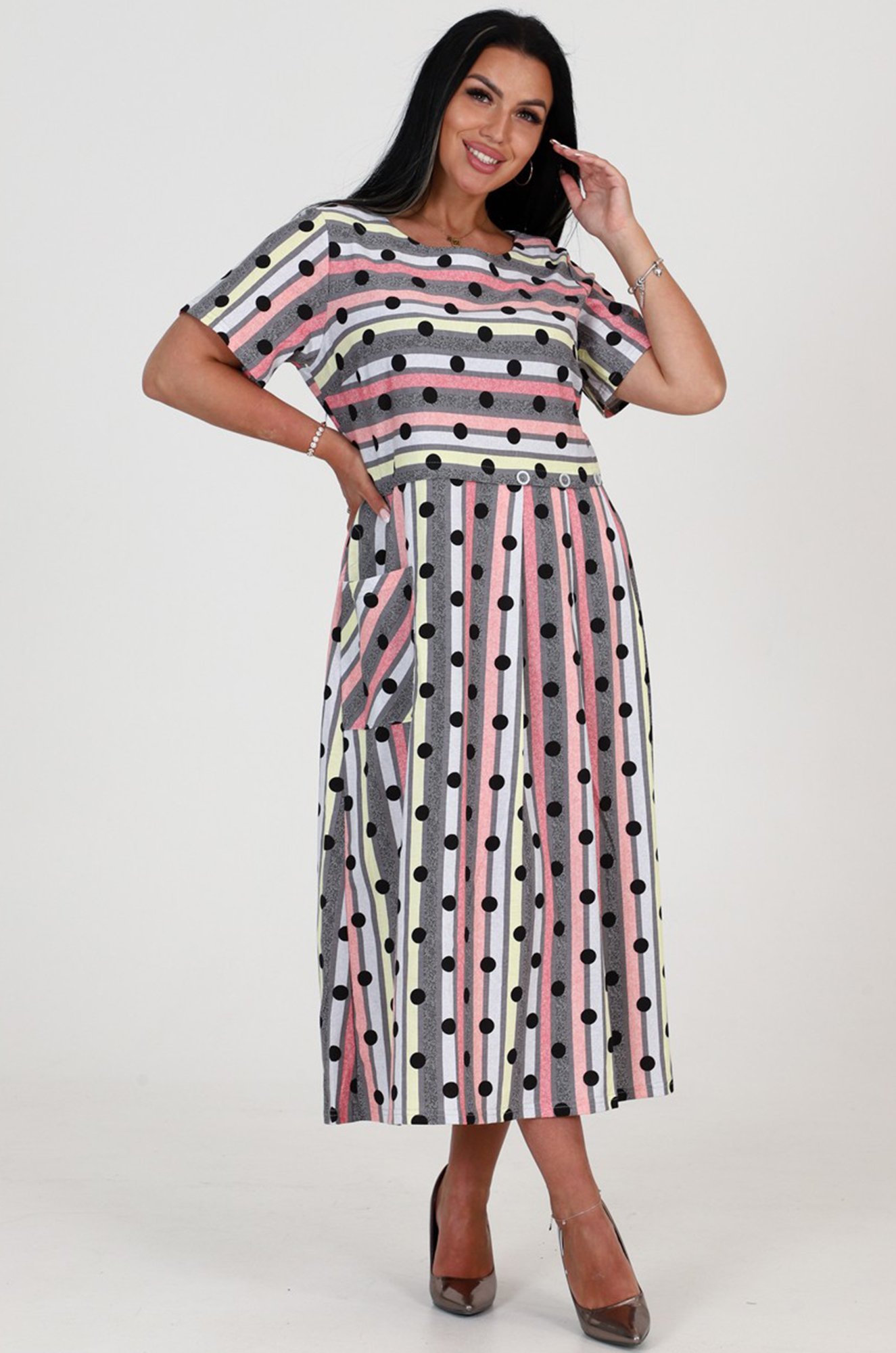 Женское летнее хлопковое платье А-Дина Текс