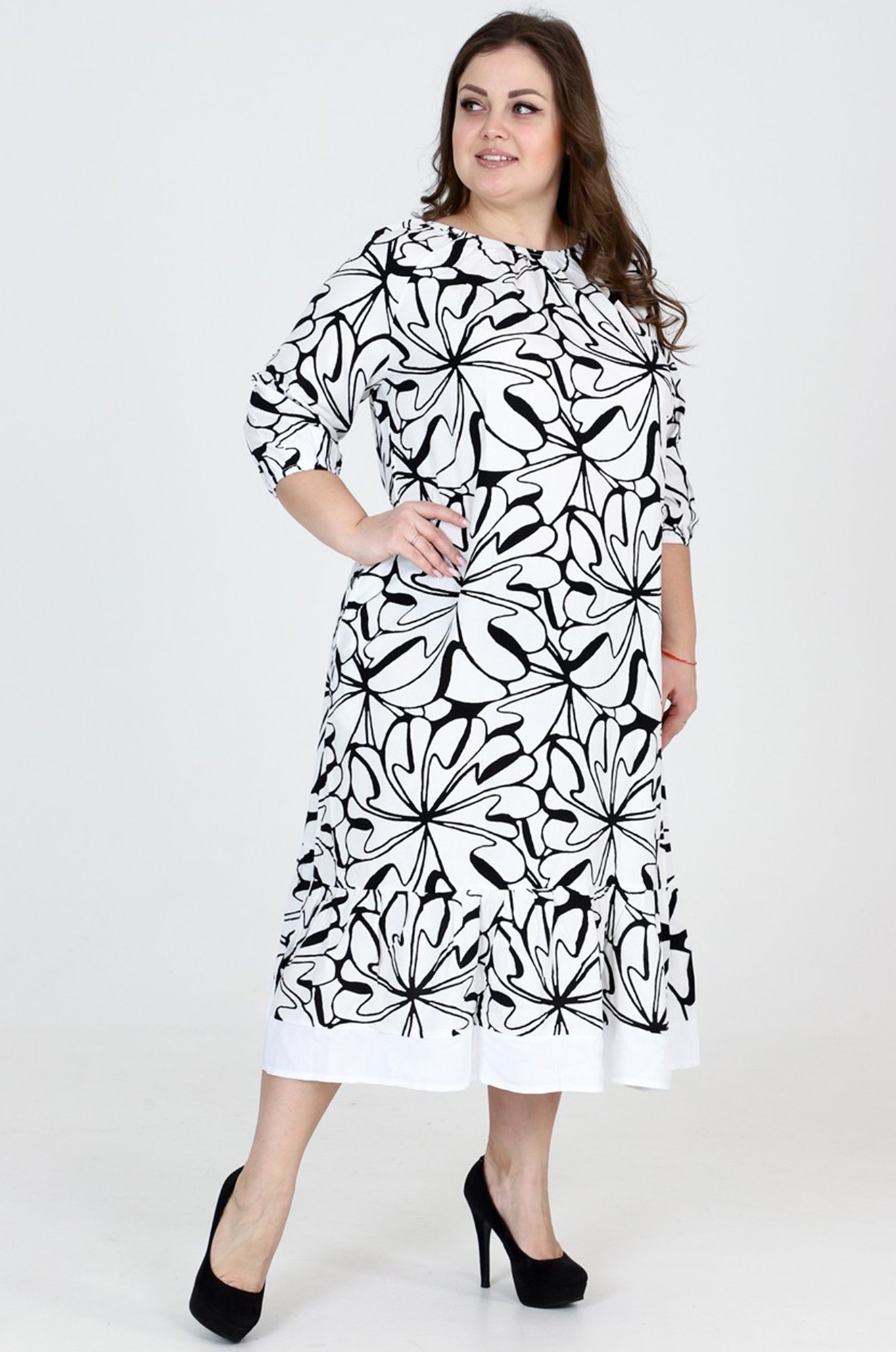 Женское платье больших размеров А-Дина Текс