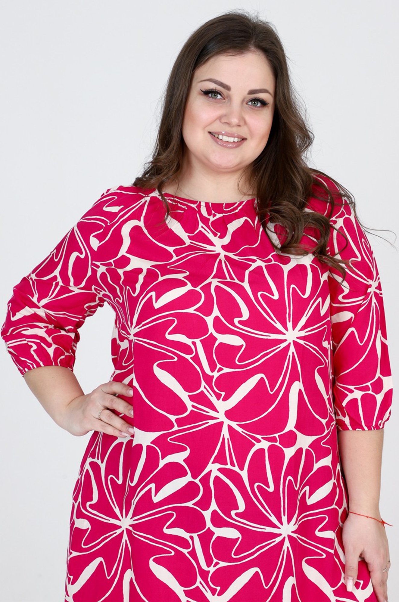 Женское платье больших размеров А-Дина Текс