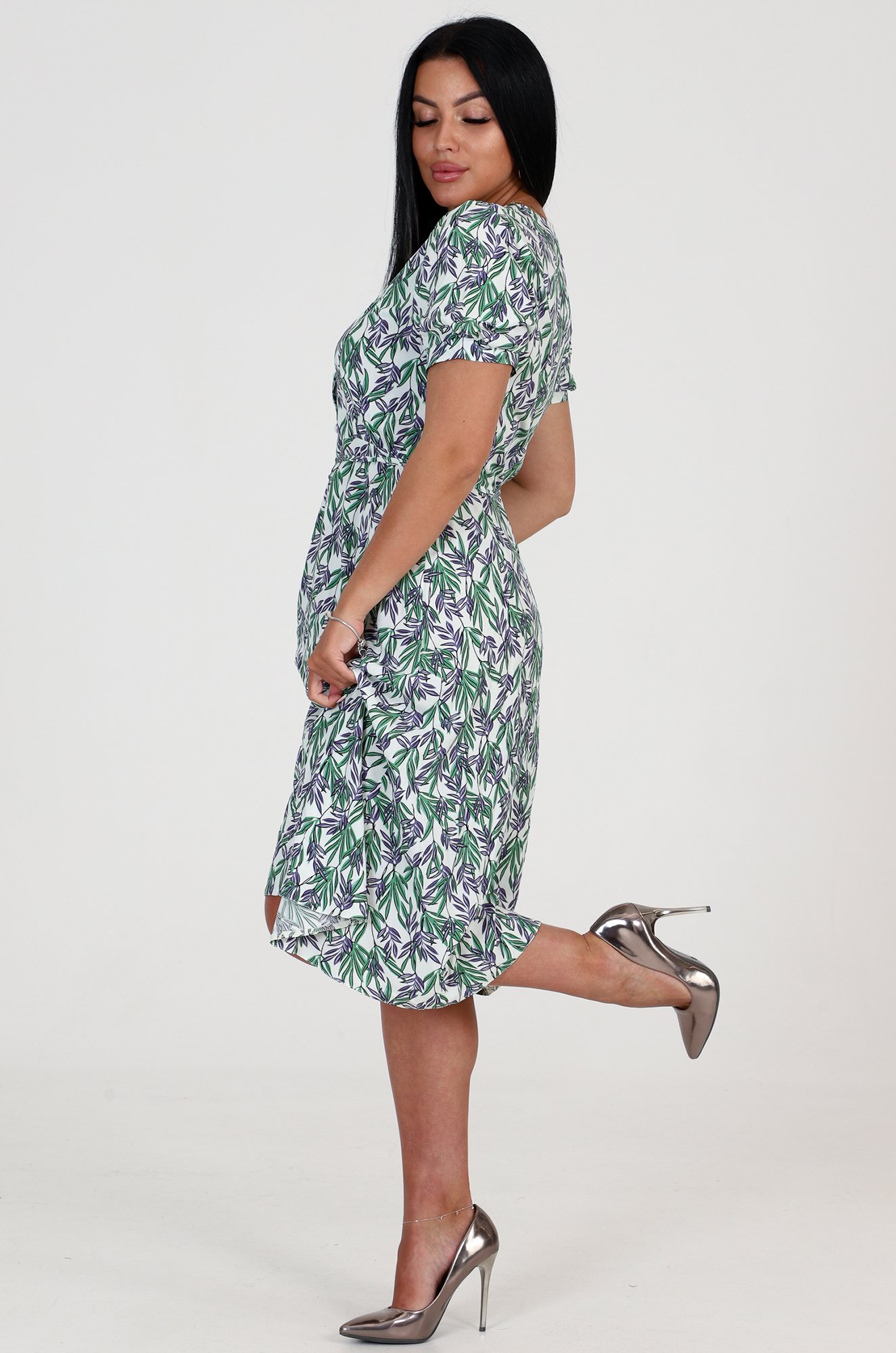 Женское летнее хлопковое платье из штапеля А-Дина Текс