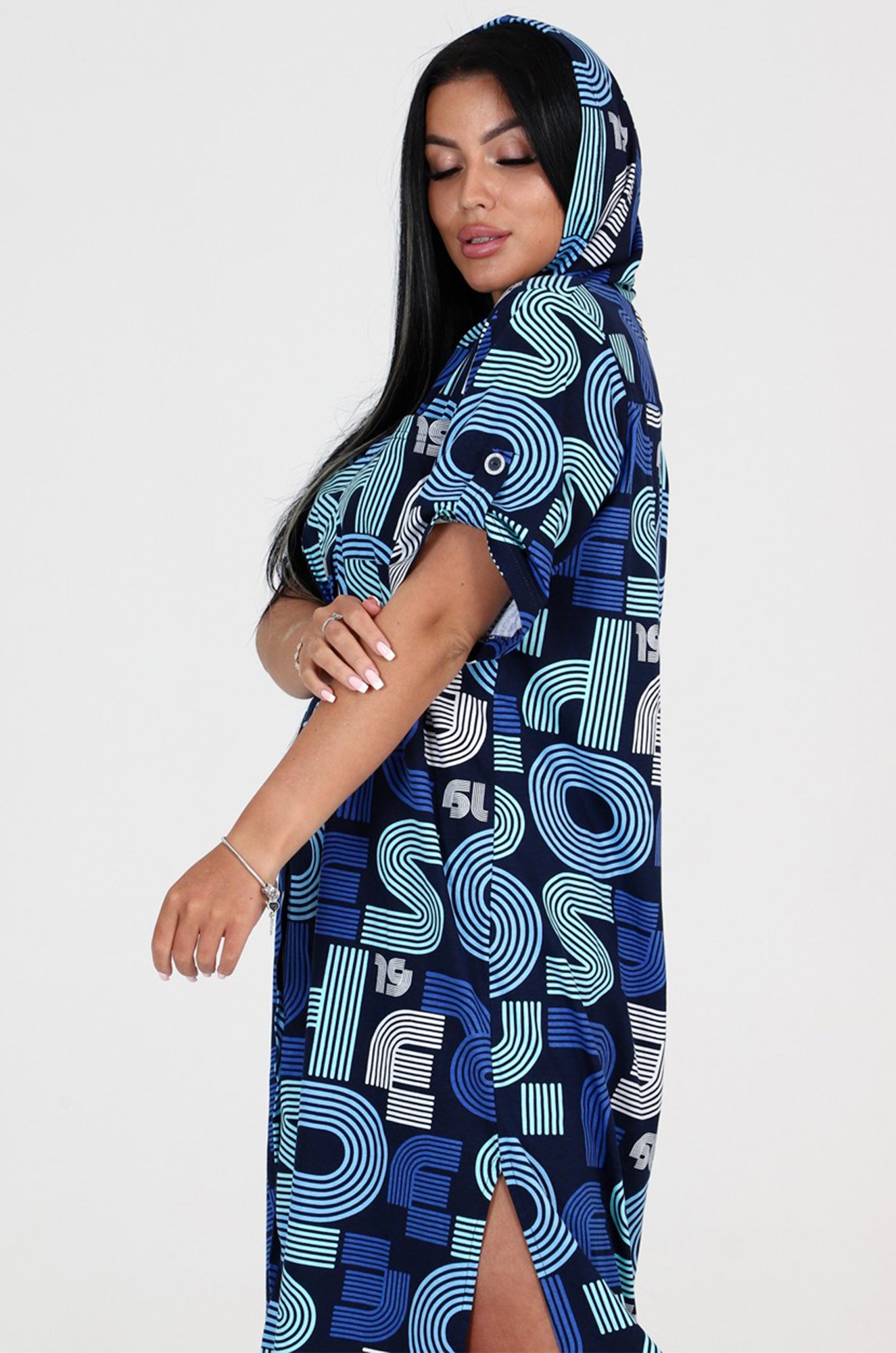 Женское летнее хлопковое платье больших размеров А-Дина Текс