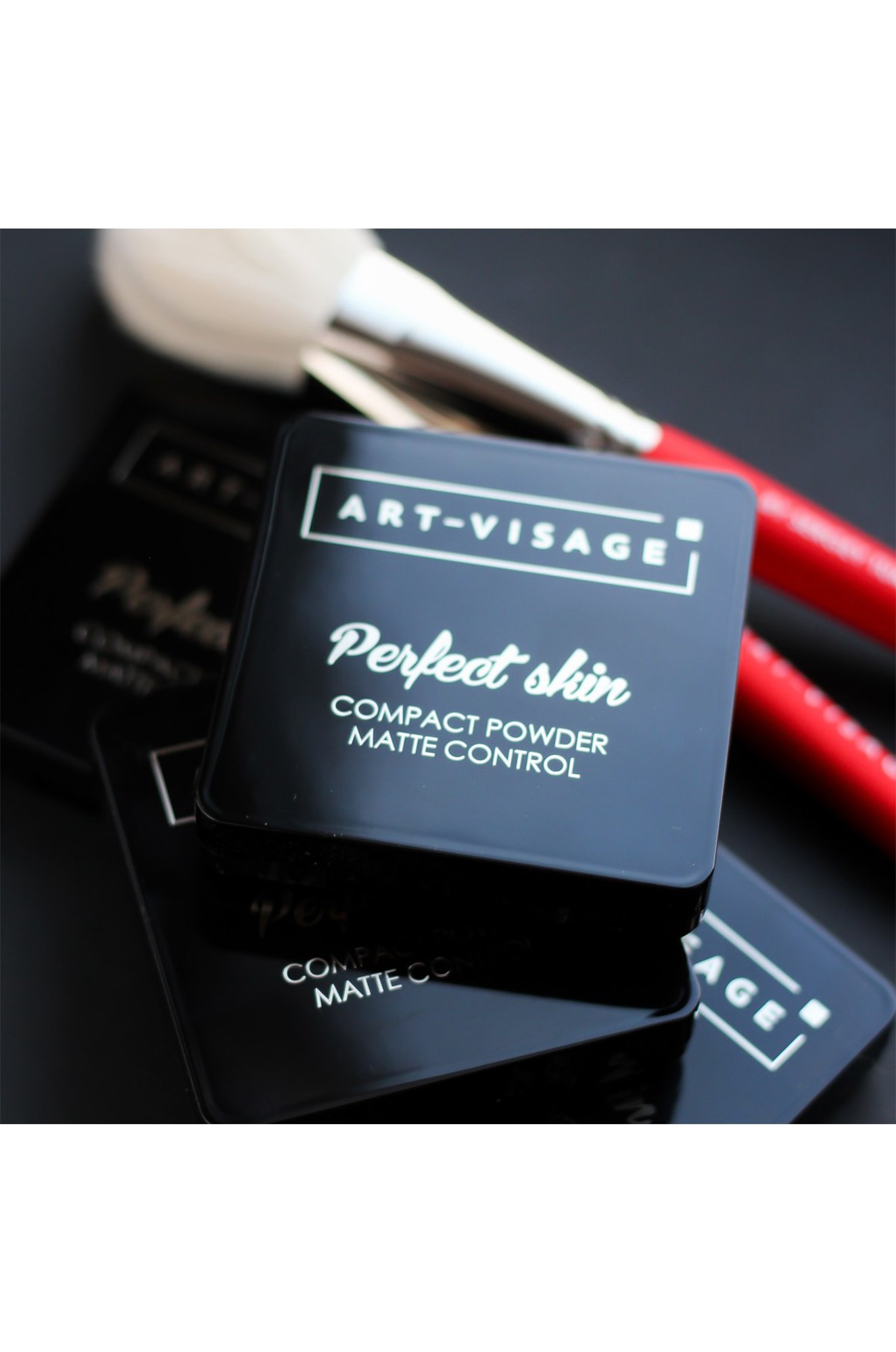 Пудра компактная для жирной и комбинированной кожи Perfect Skin т.214 кремовый 7 г Art-Visage