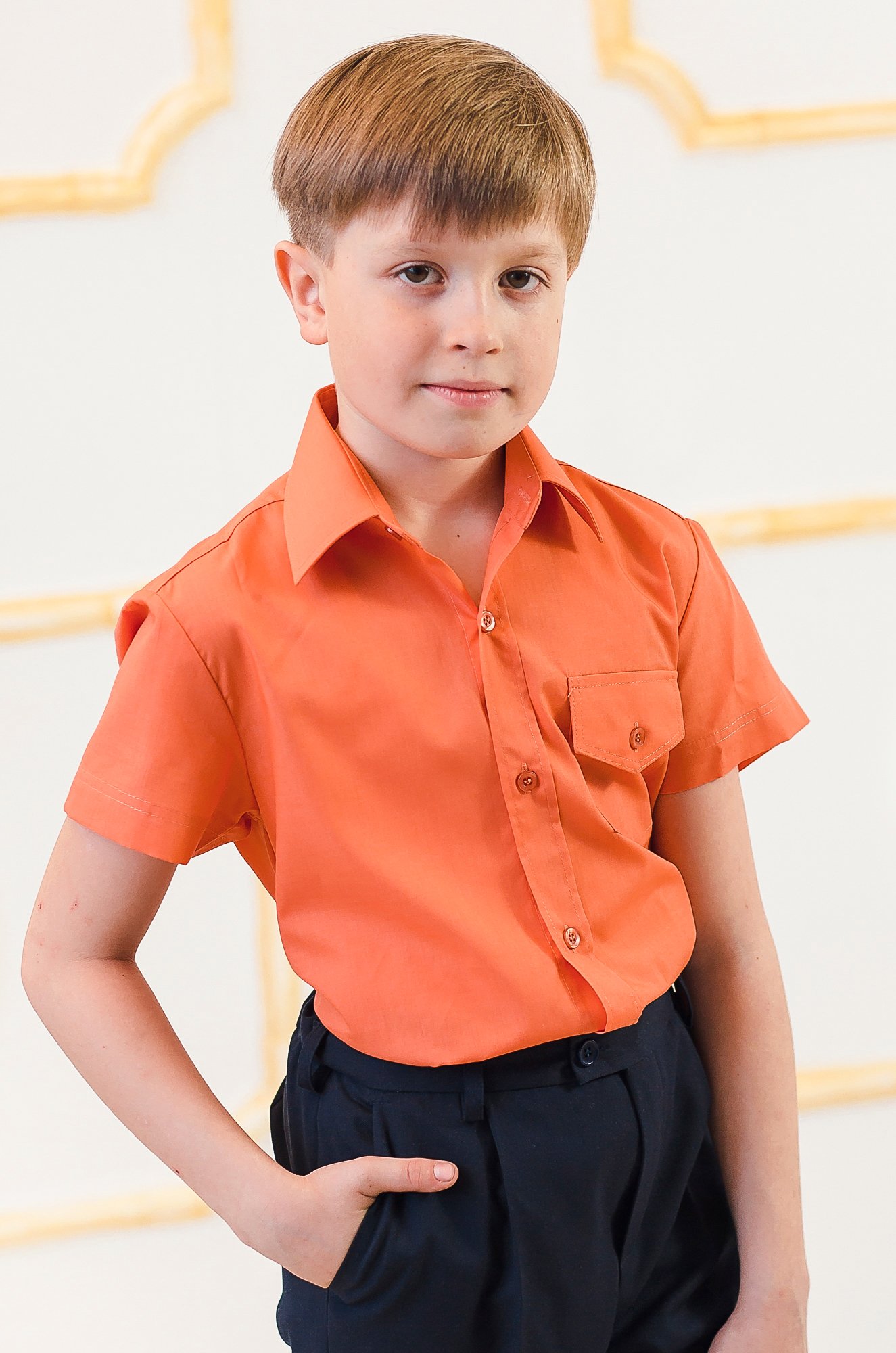 Сорочка для мальчика с коротким рукавом ATRUS