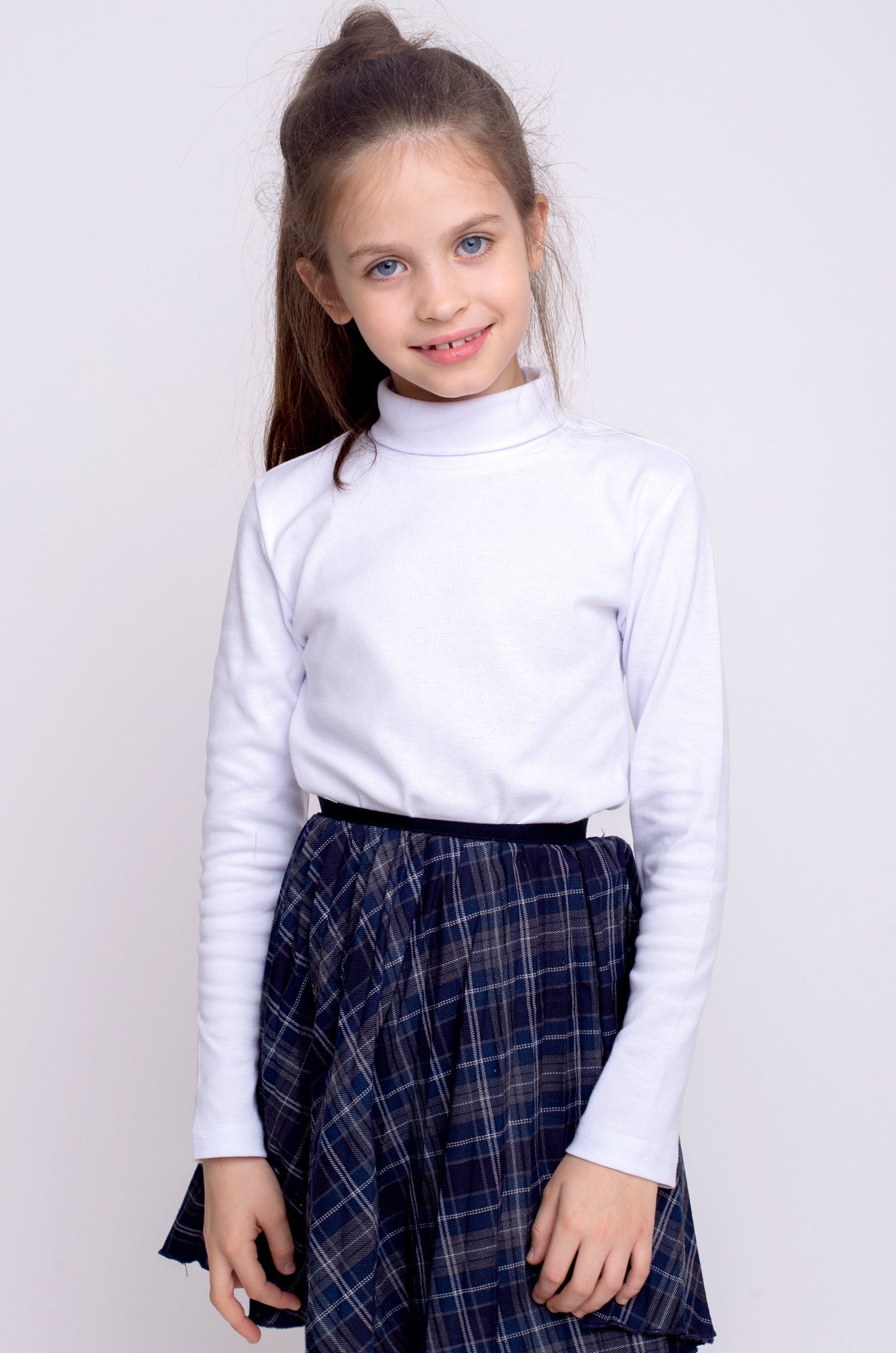 Водолазка для девочки Batik 6652692 белый купить оптом в HappyWear.ru