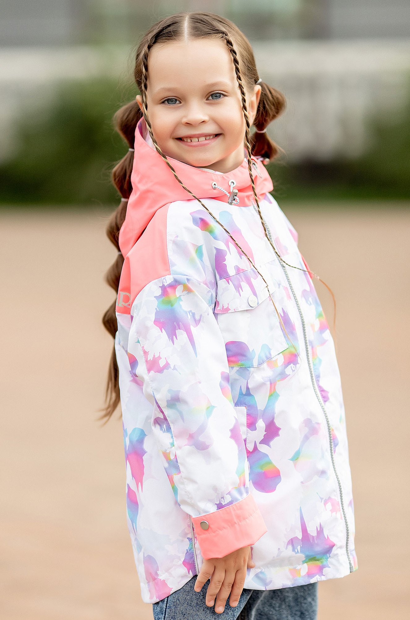 Куртка-ветровка для девочки из мембраны Batik
