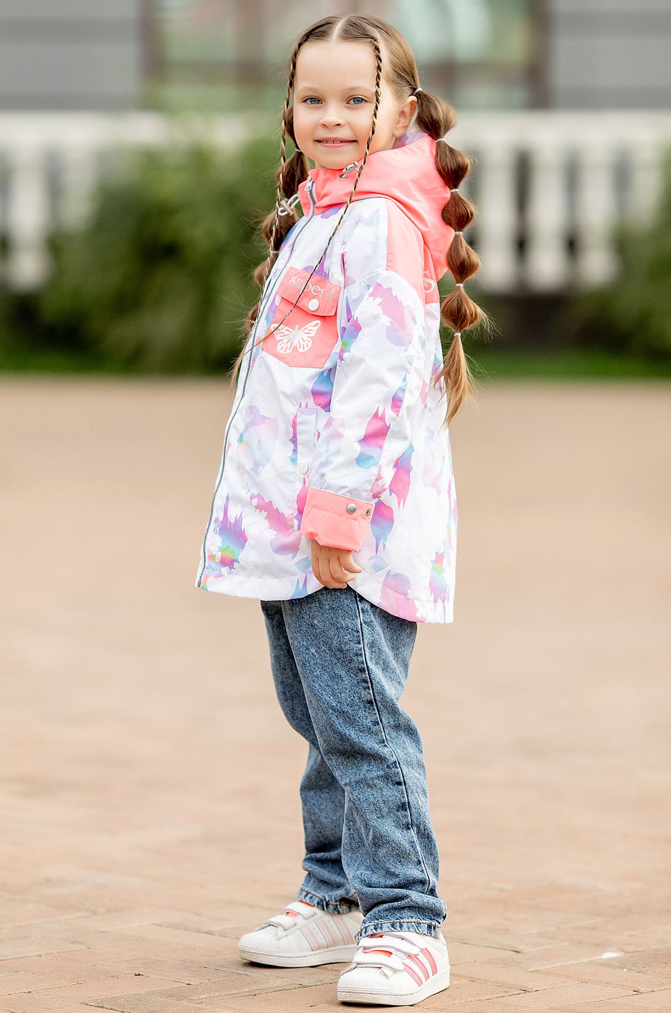 Куртка-ветровка для девочки из мембраны Batik