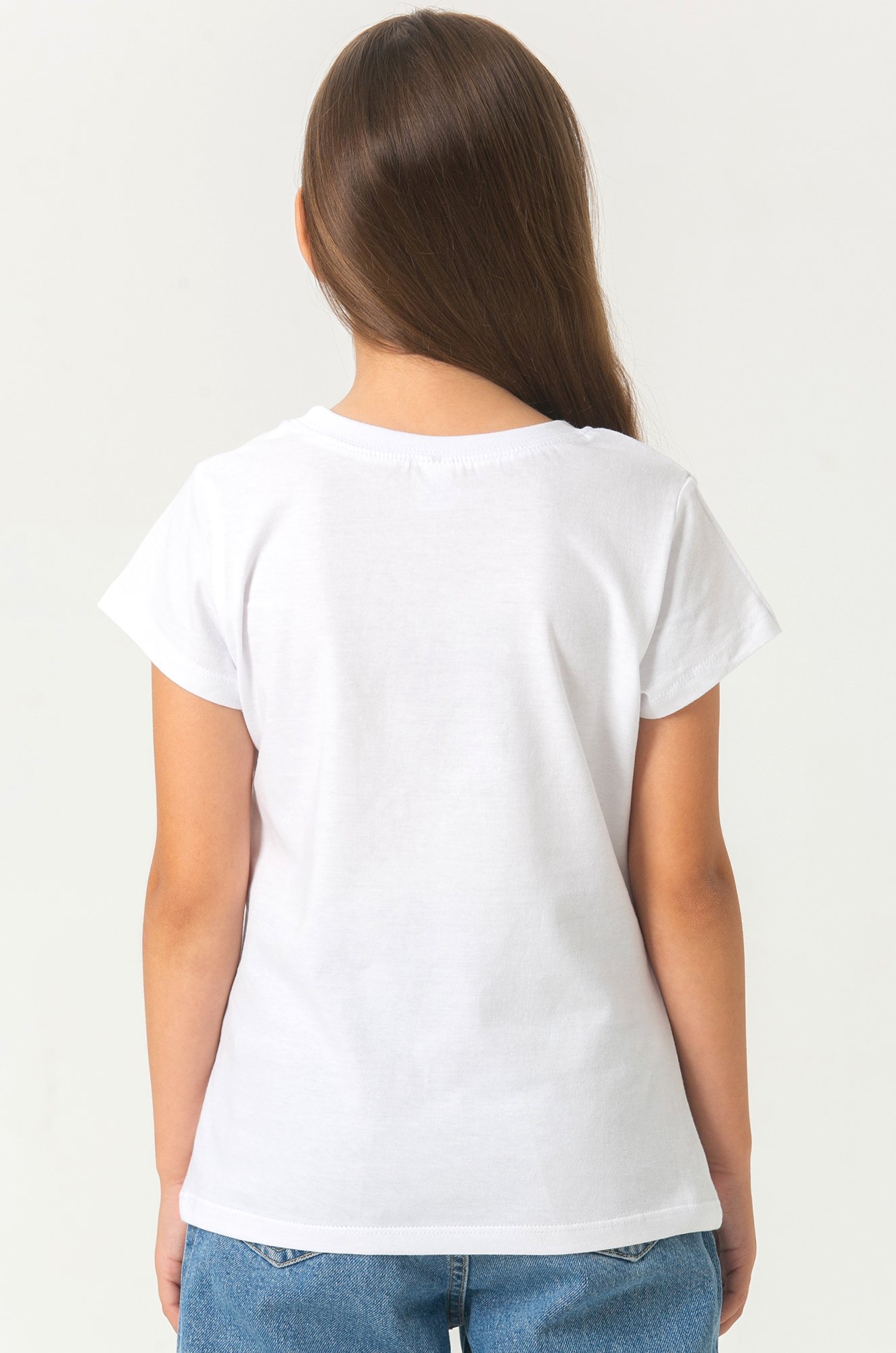 Хлопковая футболка для девочки Bonito